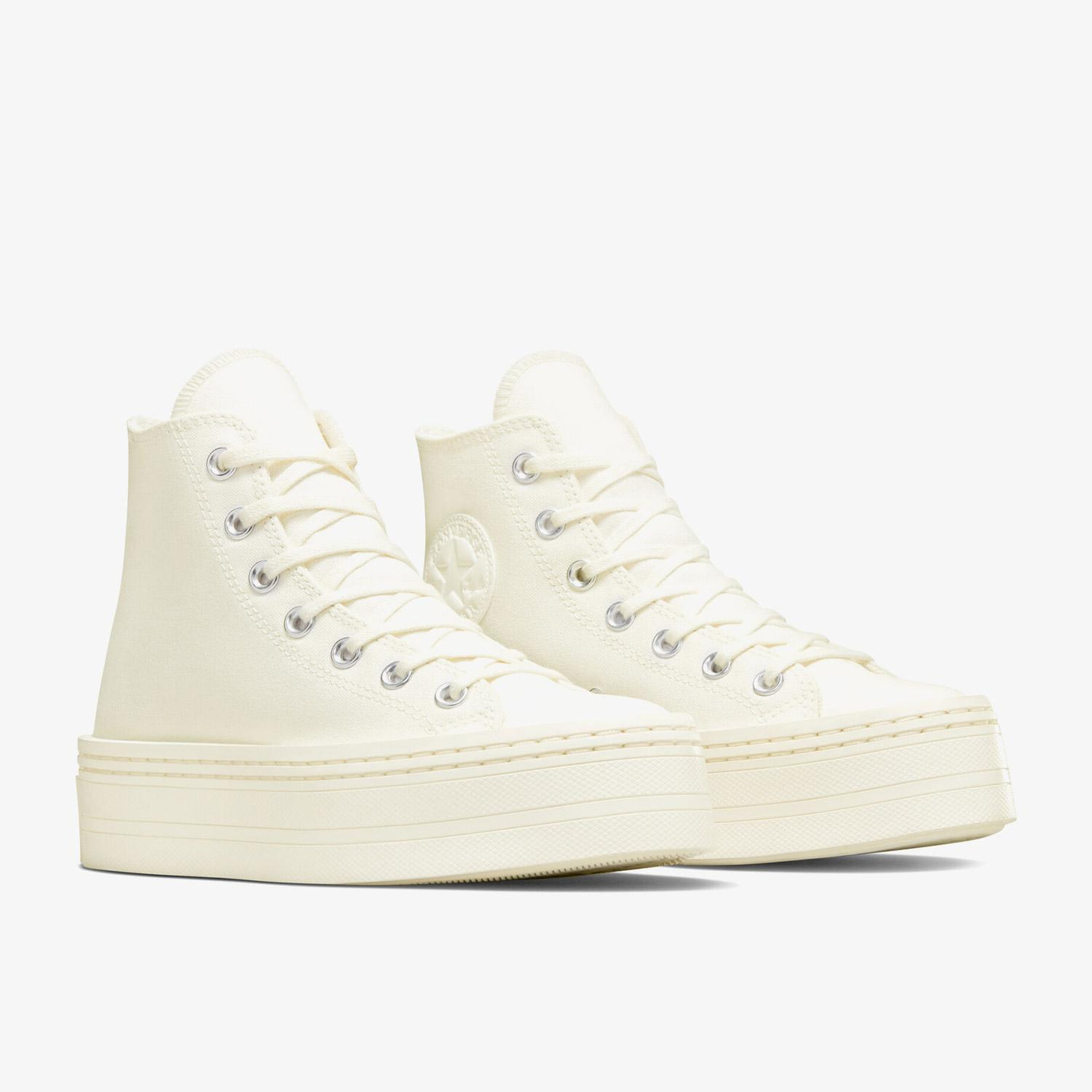 Converse Chuck Taylor All Star Modern Lift Platform Canvas Kadın Krem Sneaker