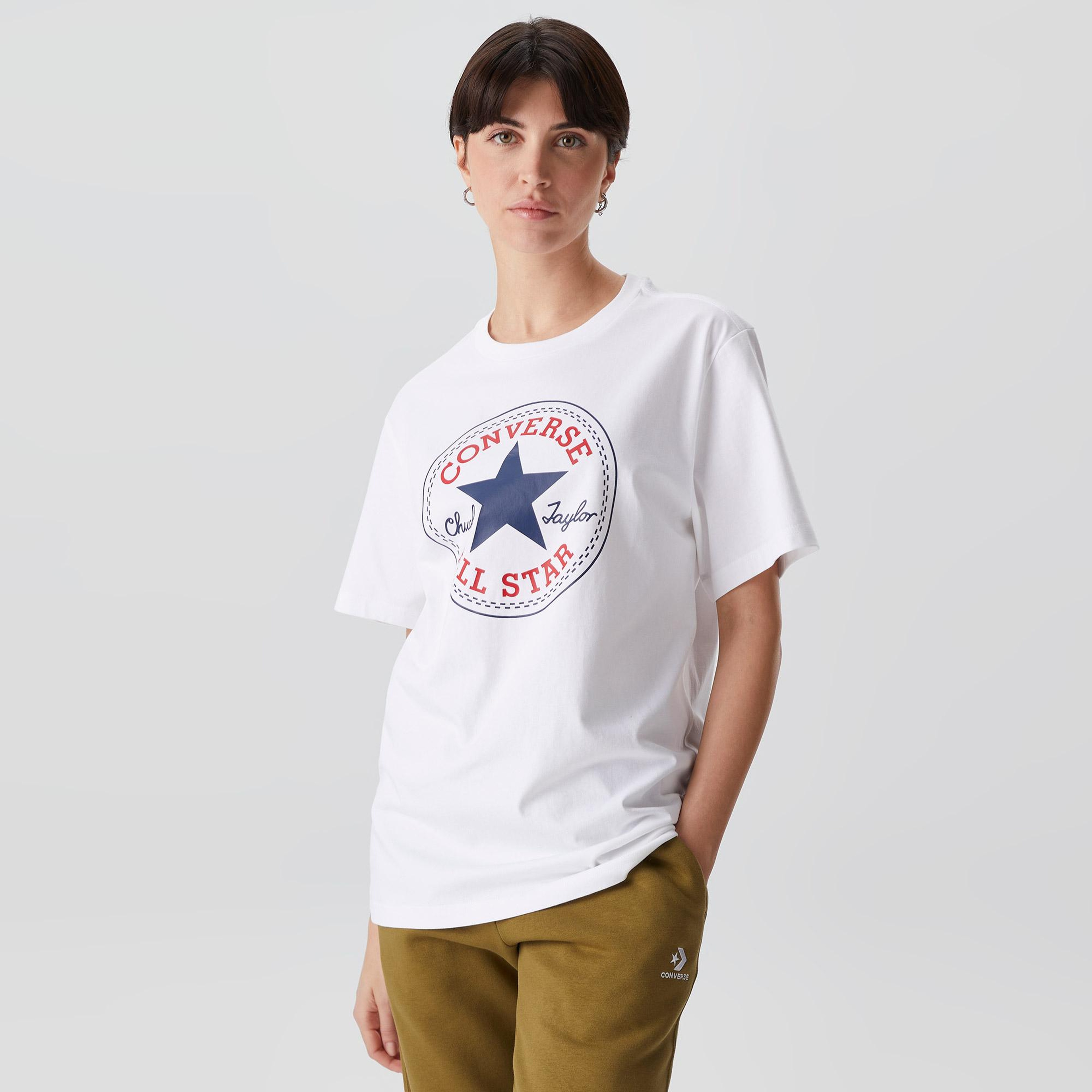 Converse Unisex Beyaz T-Shirt