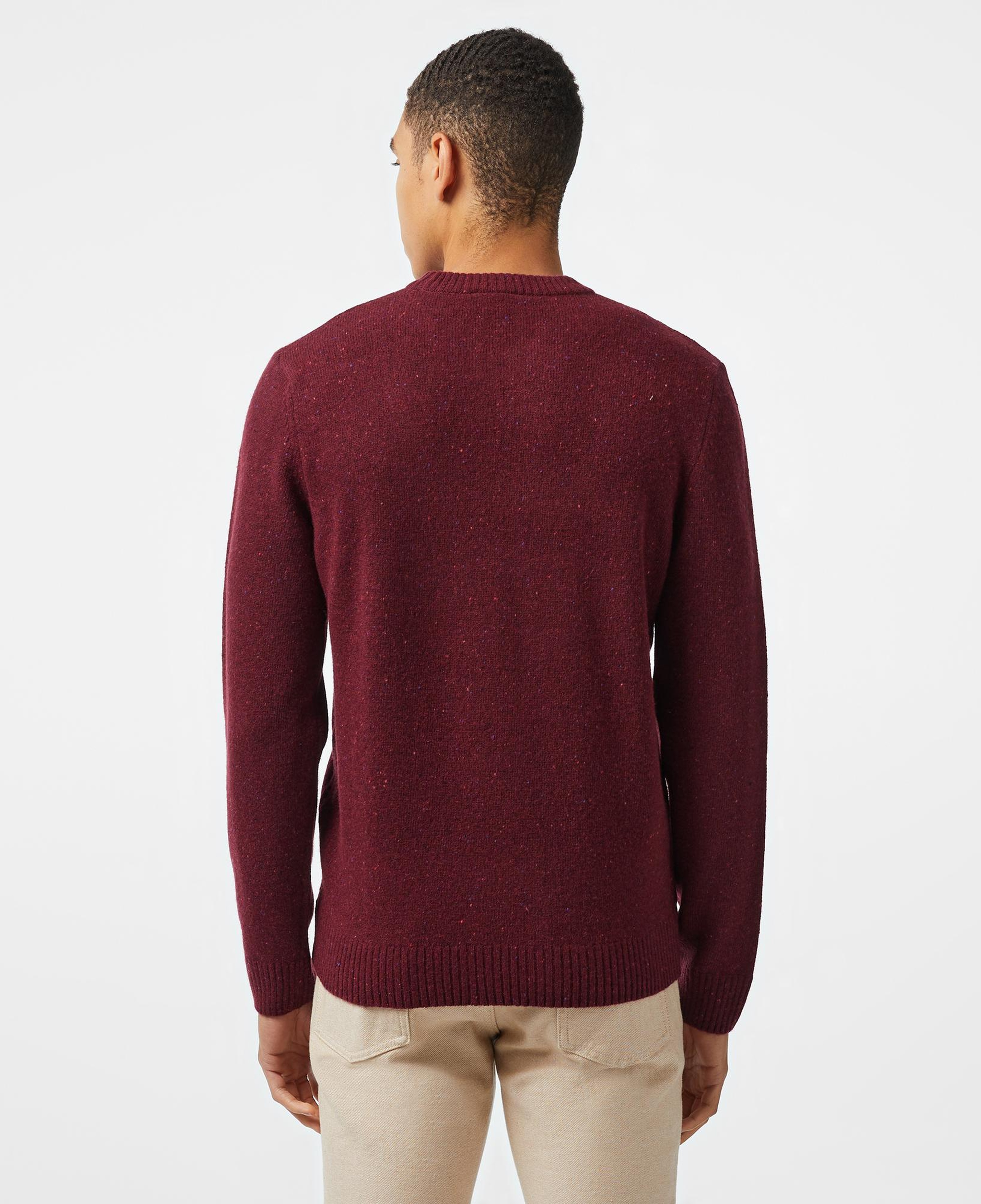 Lacoste Erkek Regular Fit Bisiklet Yaka Yün Bordo Triko