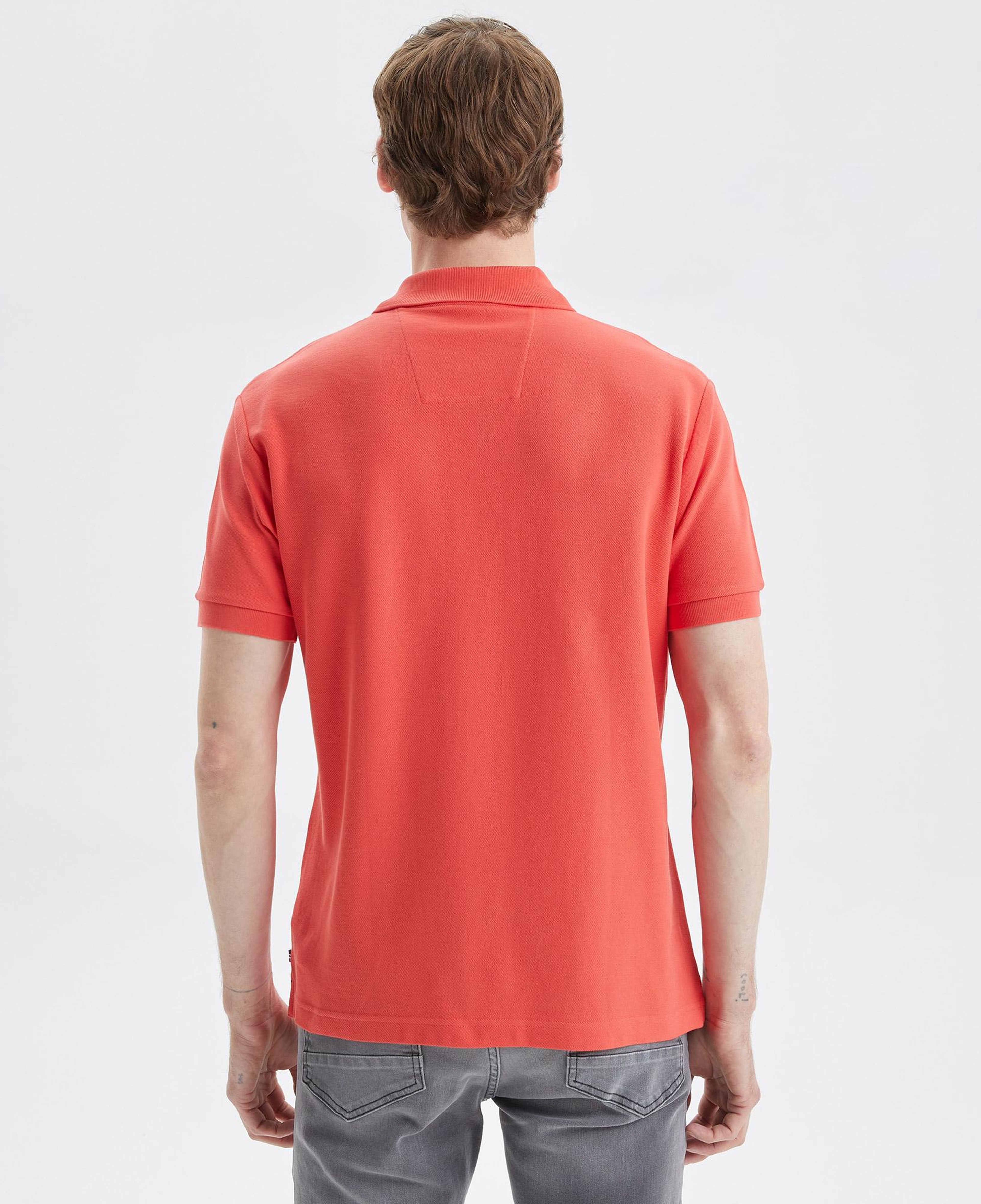 Nautica Erkek Turuncu Classic Fit Kısa Kollu Polo Yaka T-Shirt