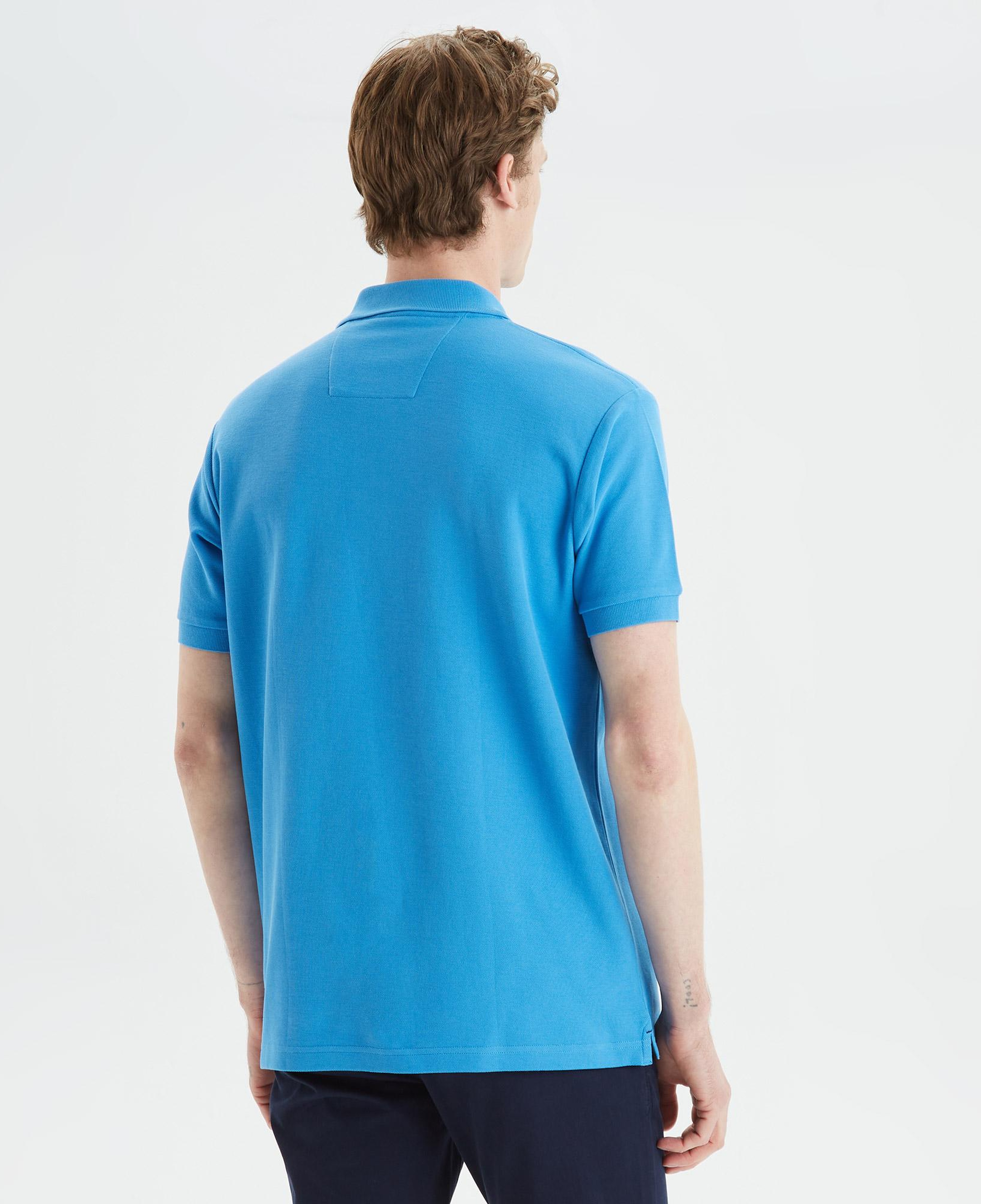 Nautica Erkek Mavi Classic Fit Kısa Kollu Polo Yaka T-Shirt