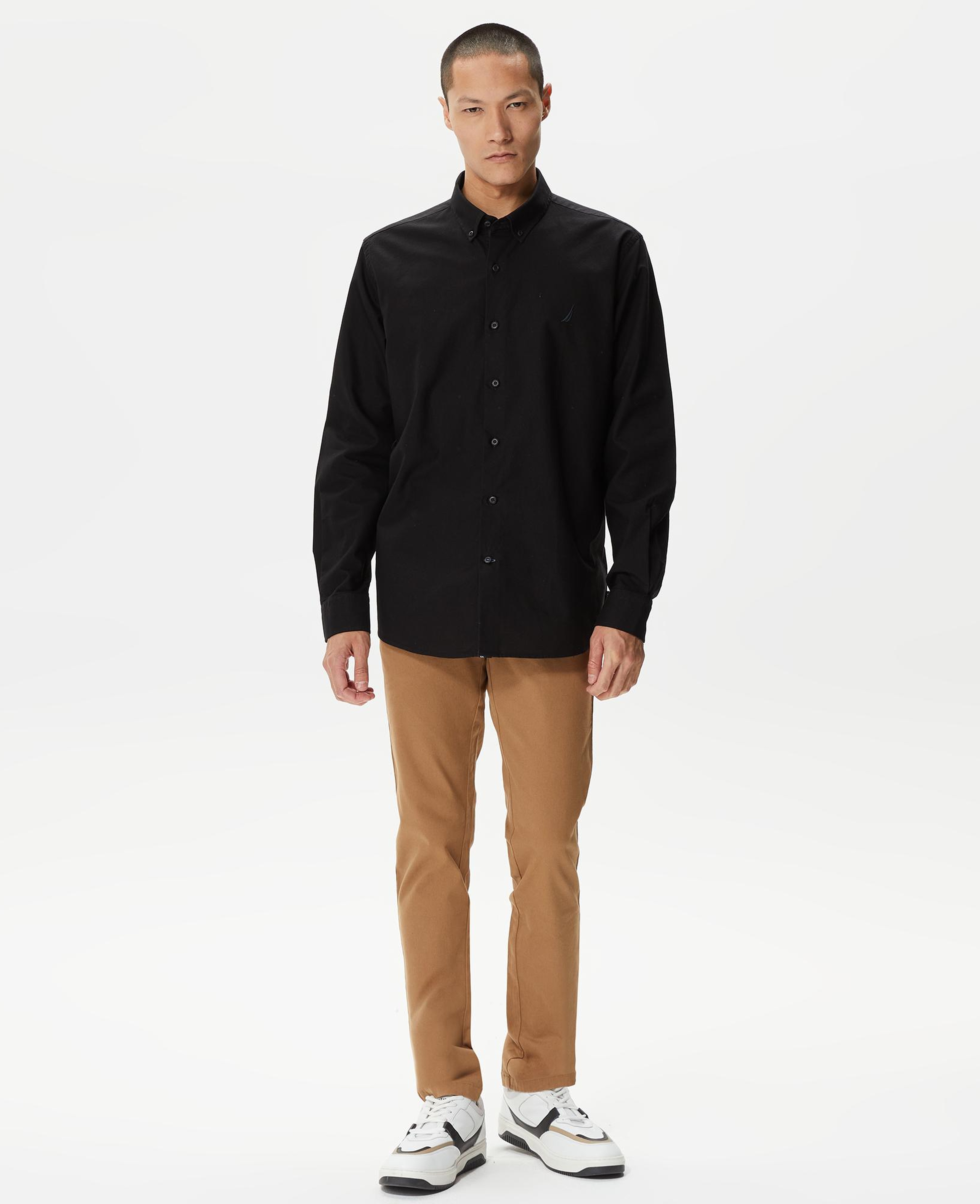 Nautica Erkek Siyah Classic Fit Gömlek