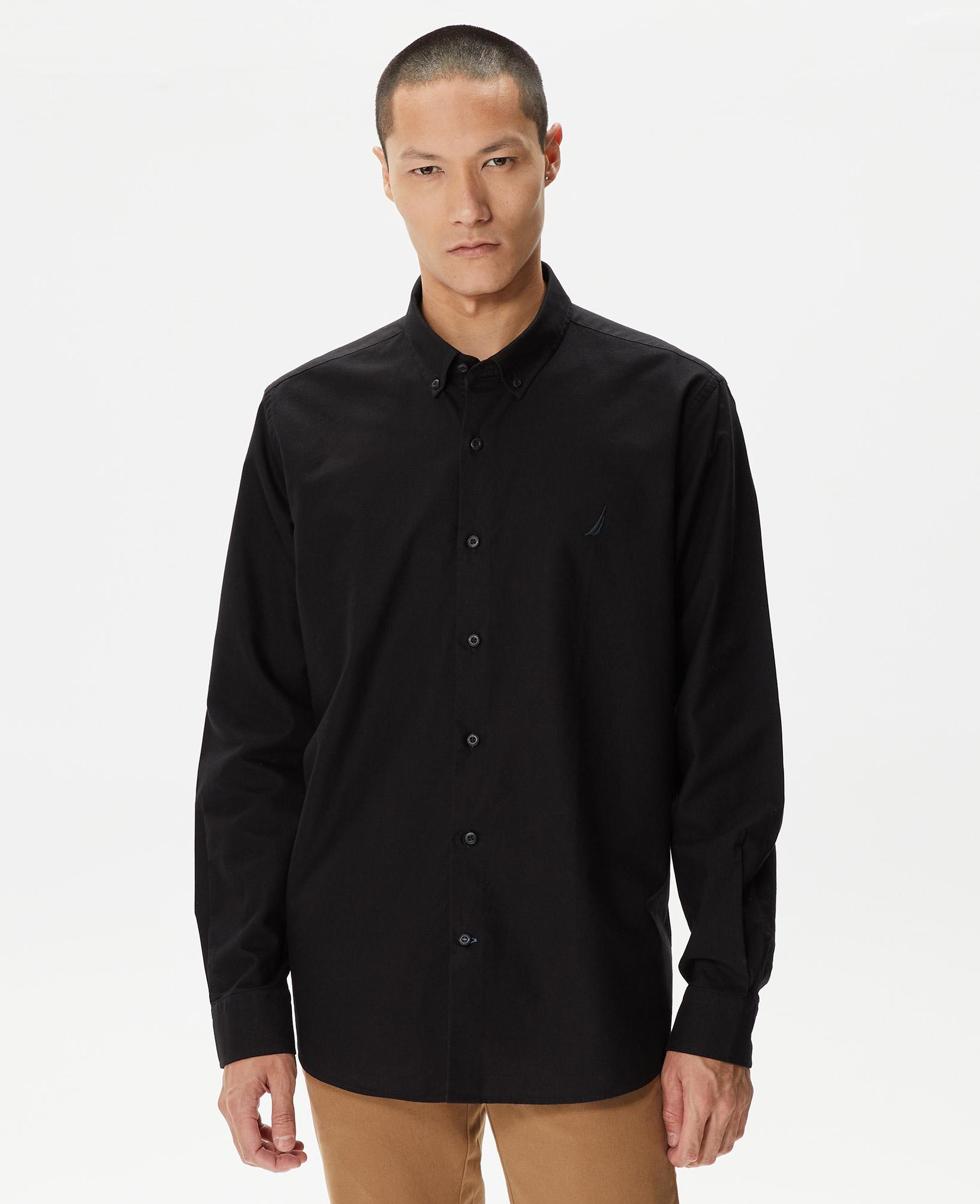 Nautica Erkek Siyah Classic Fit Gömlek