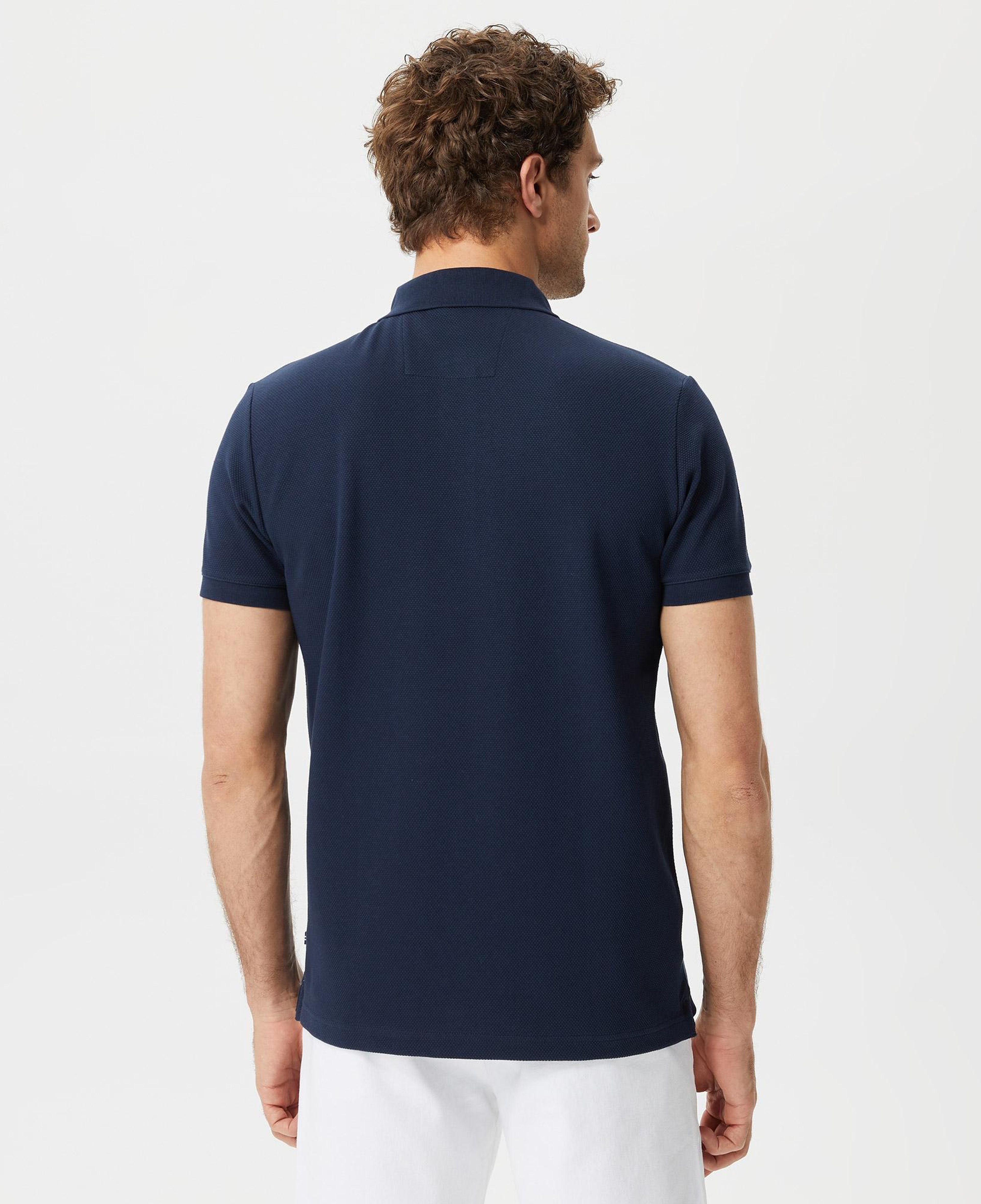 Nautica Erkek Lacivert Slim Fit Kısa Kollu Polo Yaka T-Shirt