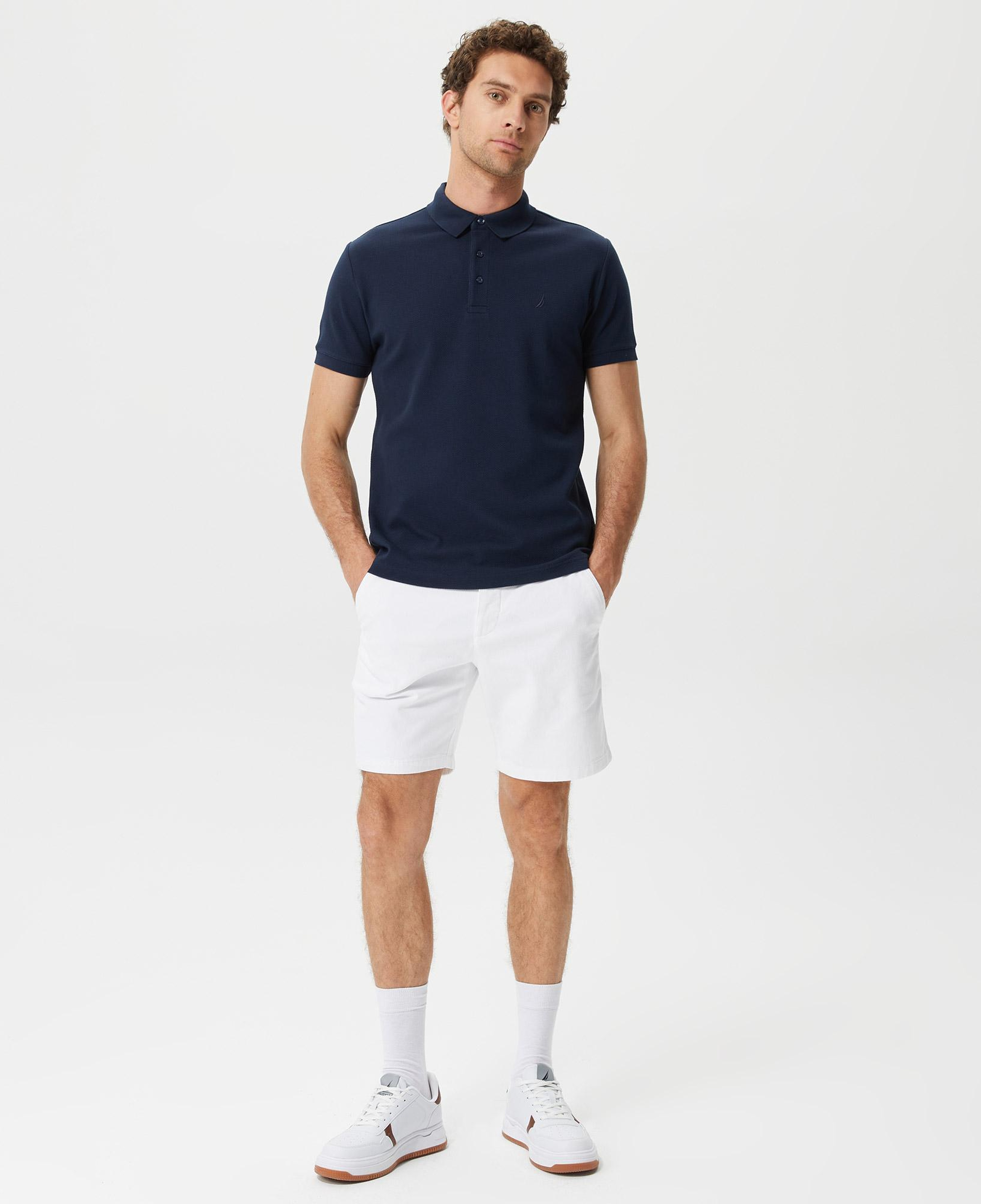 Nautica Erkek Lacivert Slim Fit Kısa Kollu Polo Yaka T-Shirt