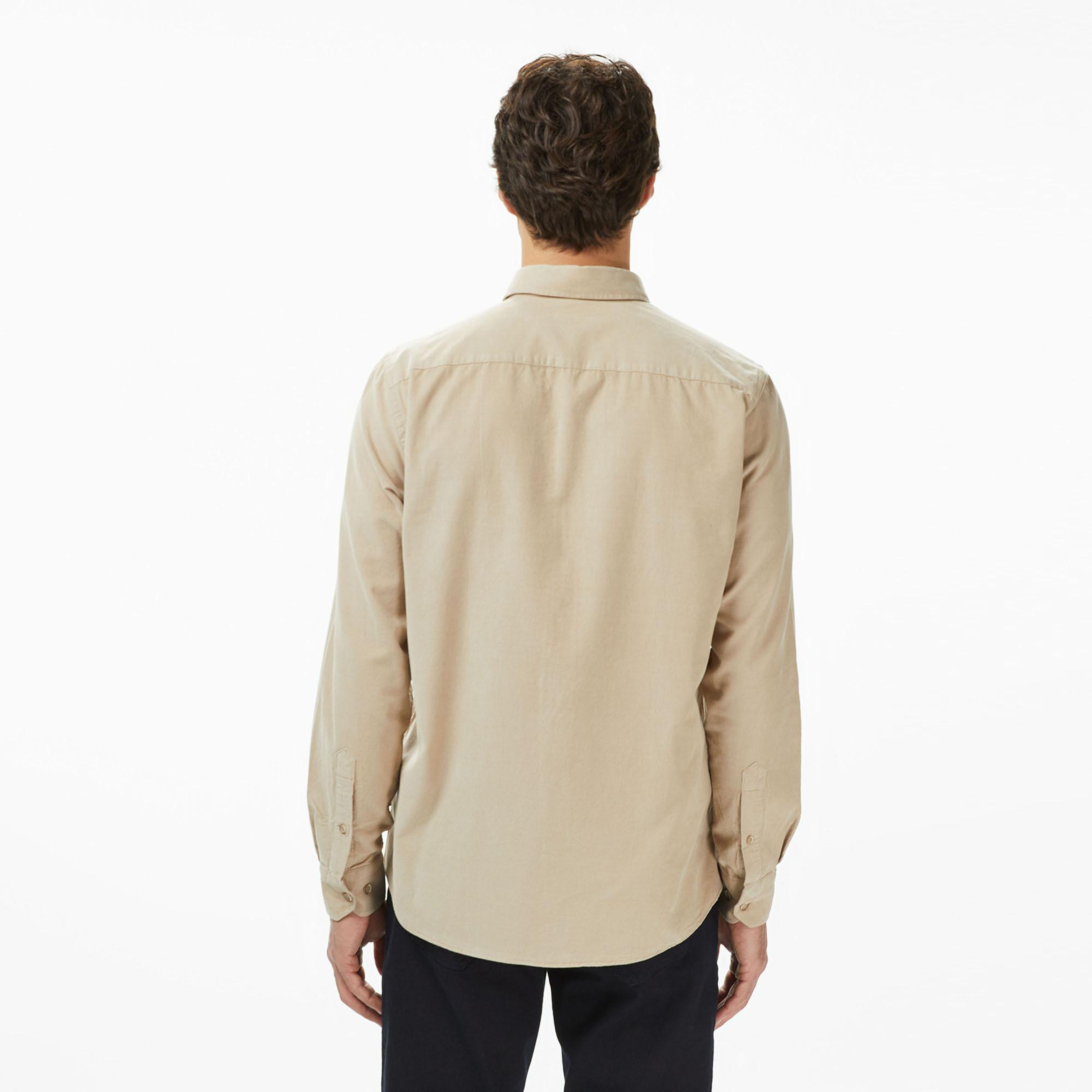 Nautica Erkek Bej Classic Fit Gömlek