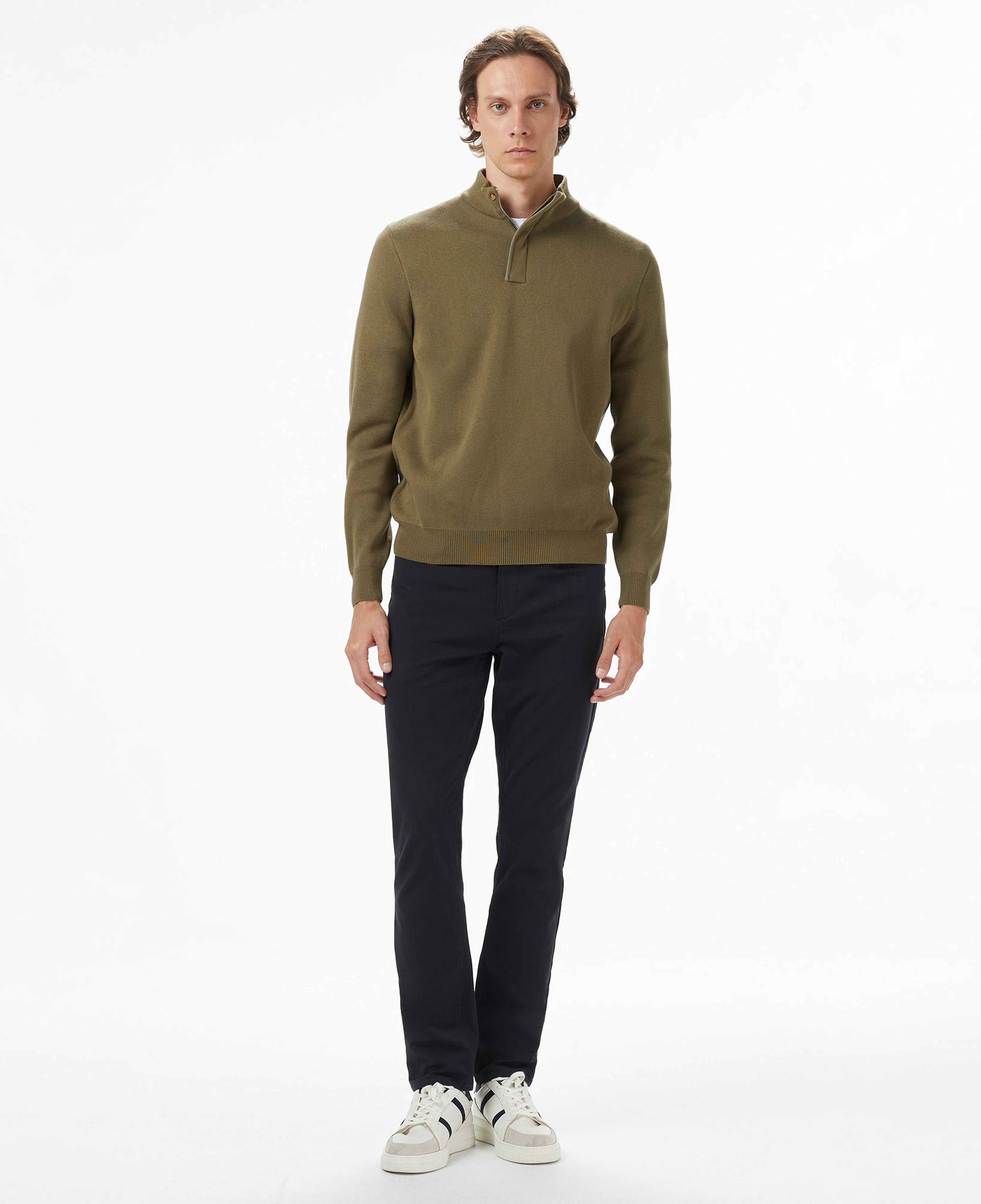 Nautica Erkek Yeşil Classic Fit Kazak