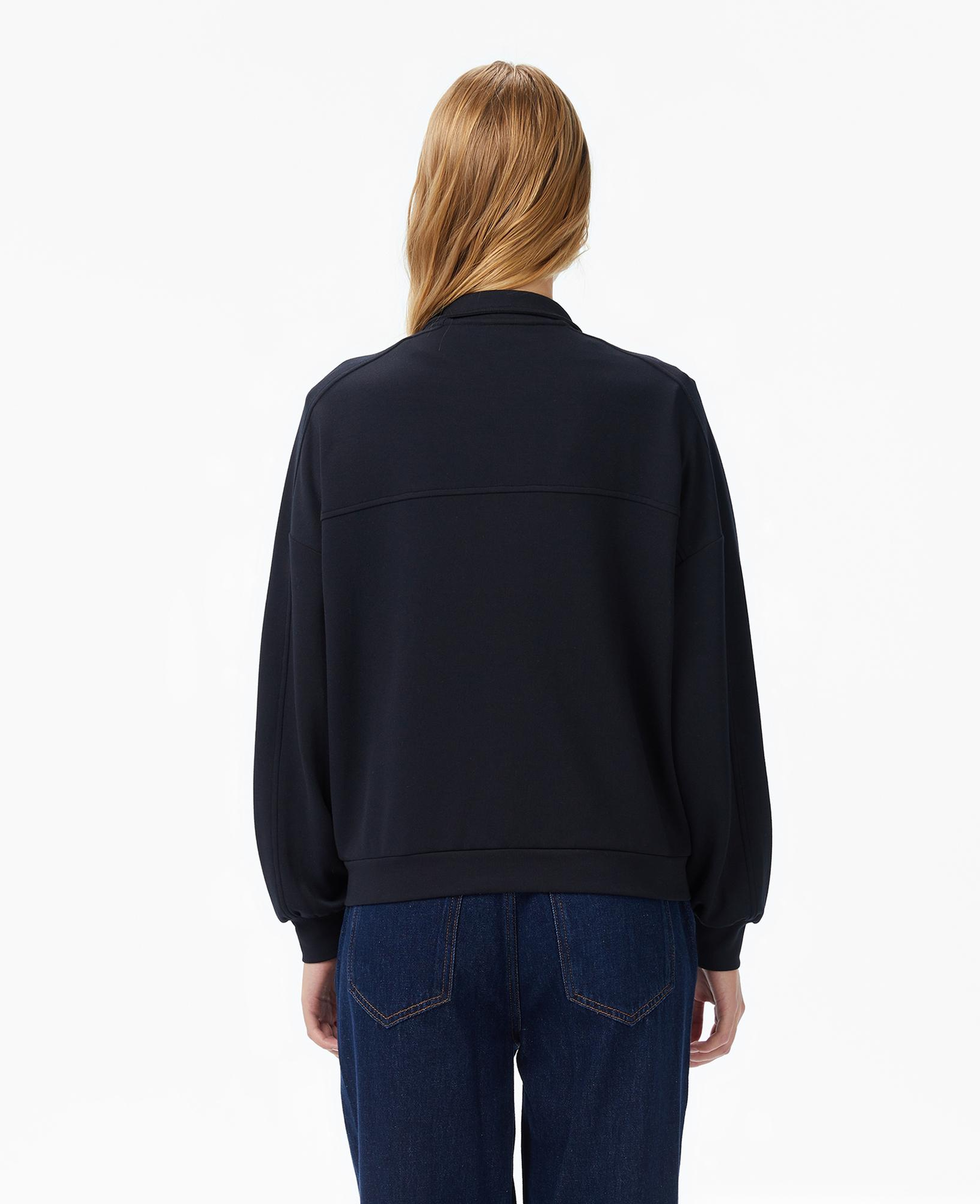 Nautica Kadın Siyah Oversize Sweatshirt