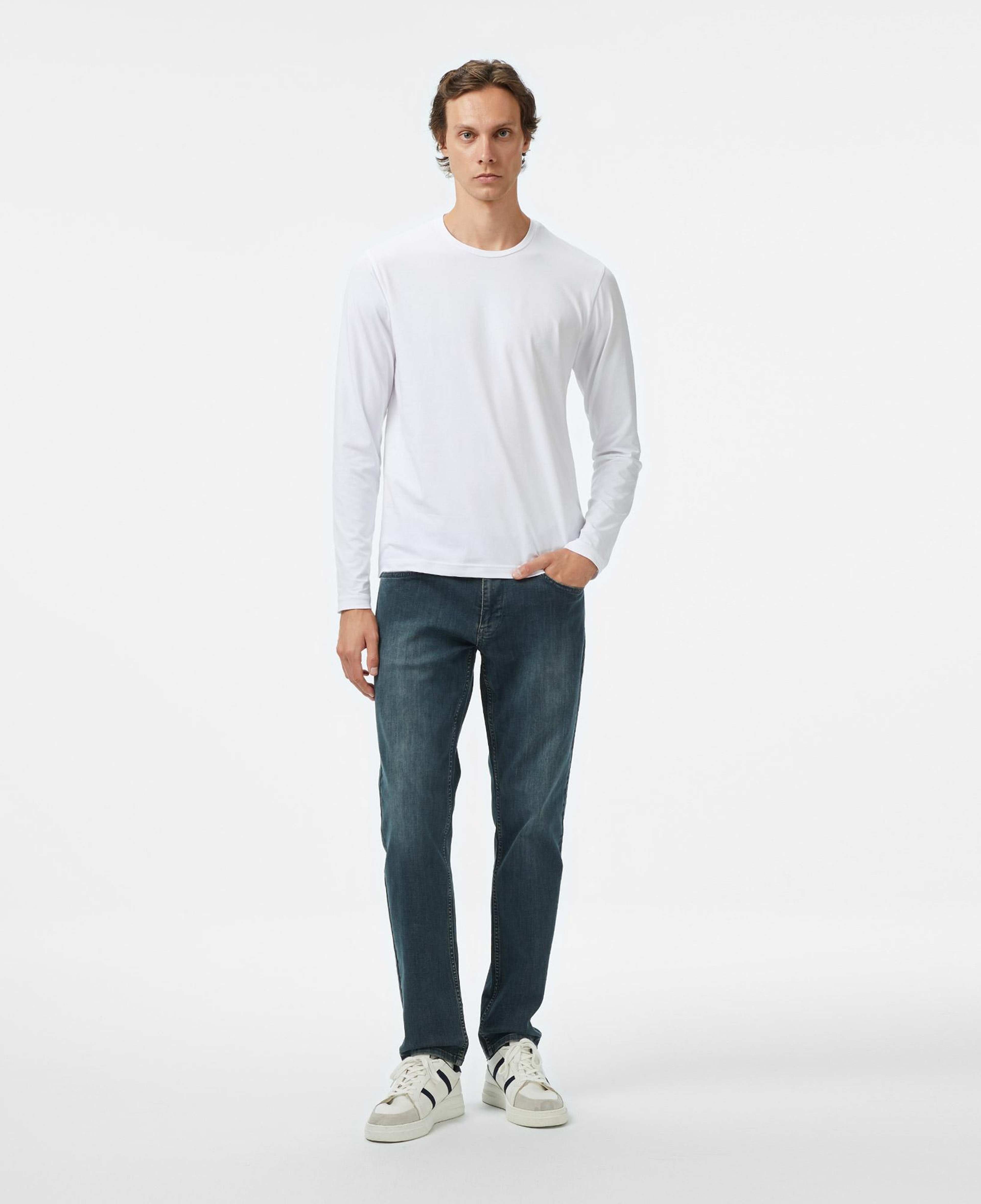 Nautica Erkek Beyaz Classic Fit Uzun Kollu T-Shirt