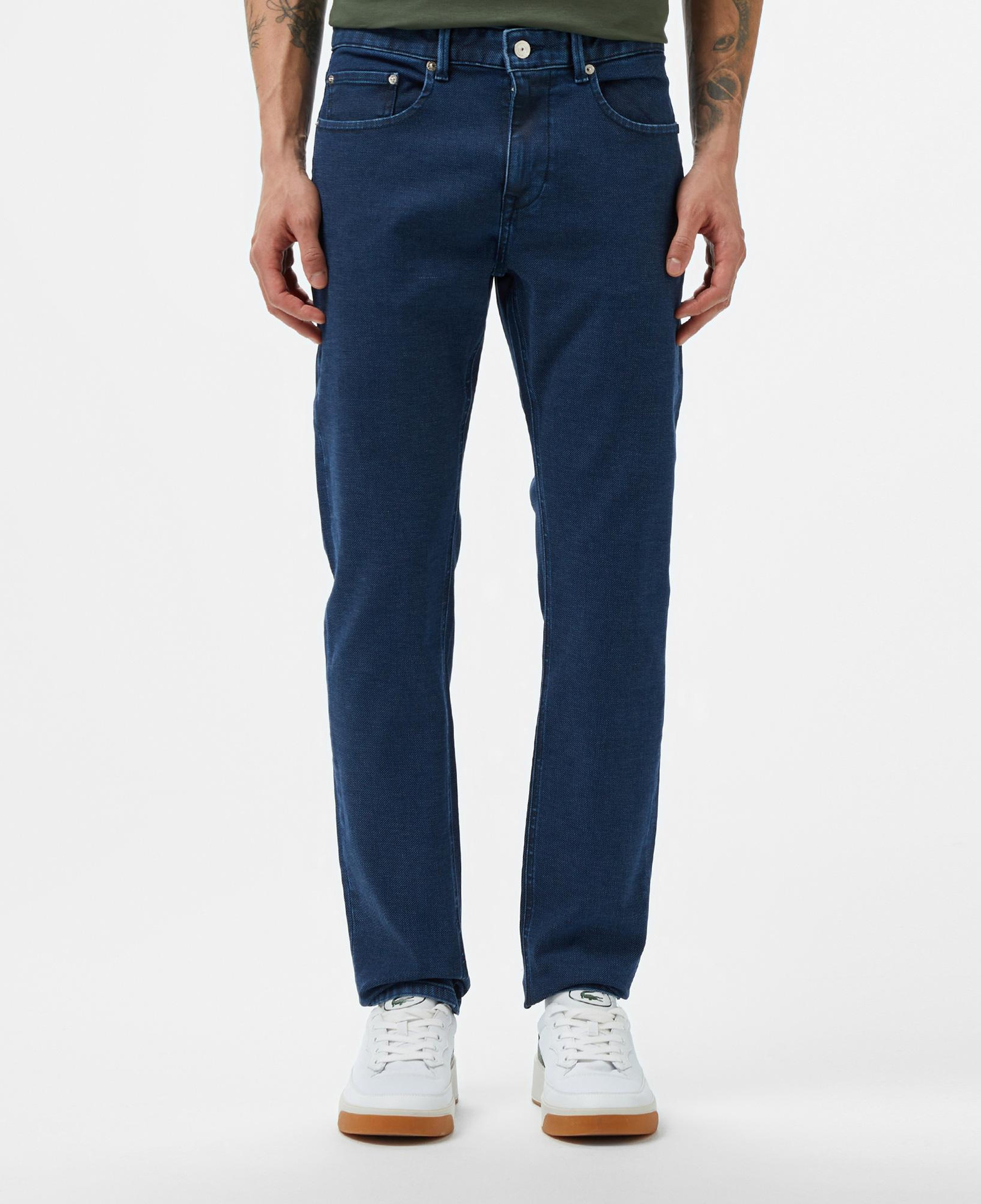 Erkek Slim Fit Mavi Jean Pantolon