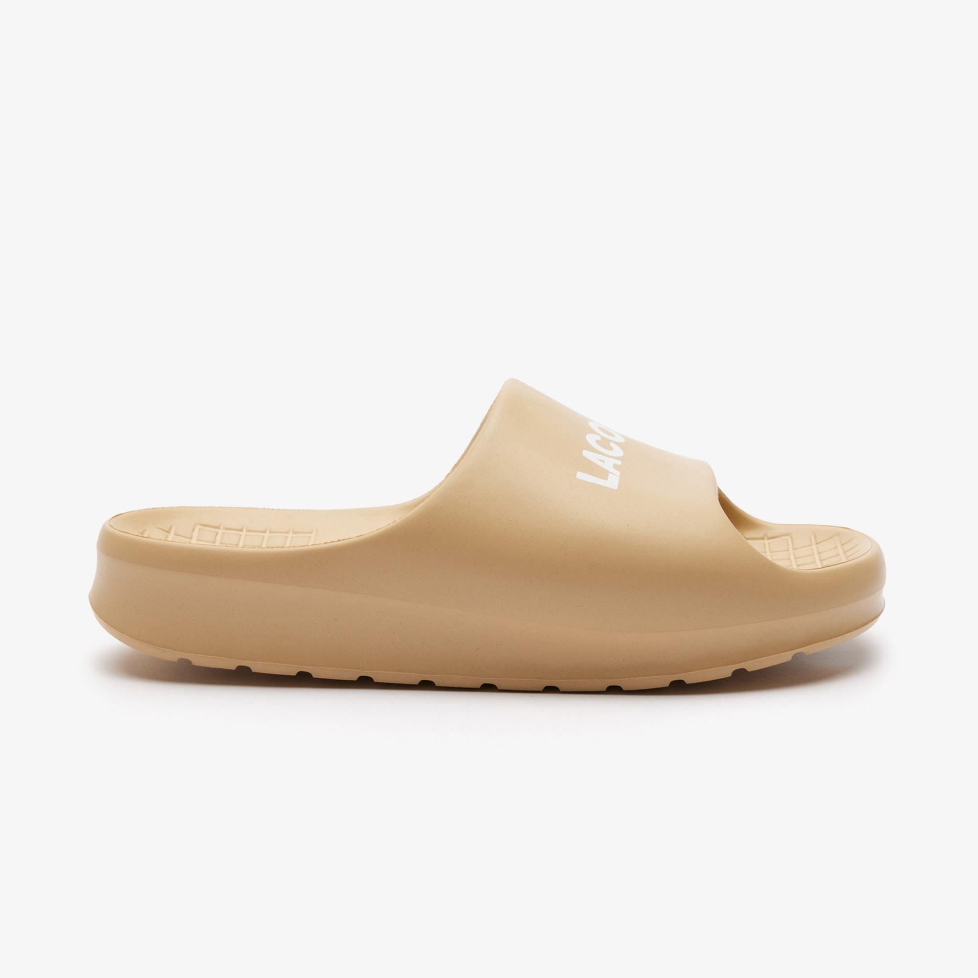 Lacoste Serve Slide 2.0 Kadın Bej Terlik