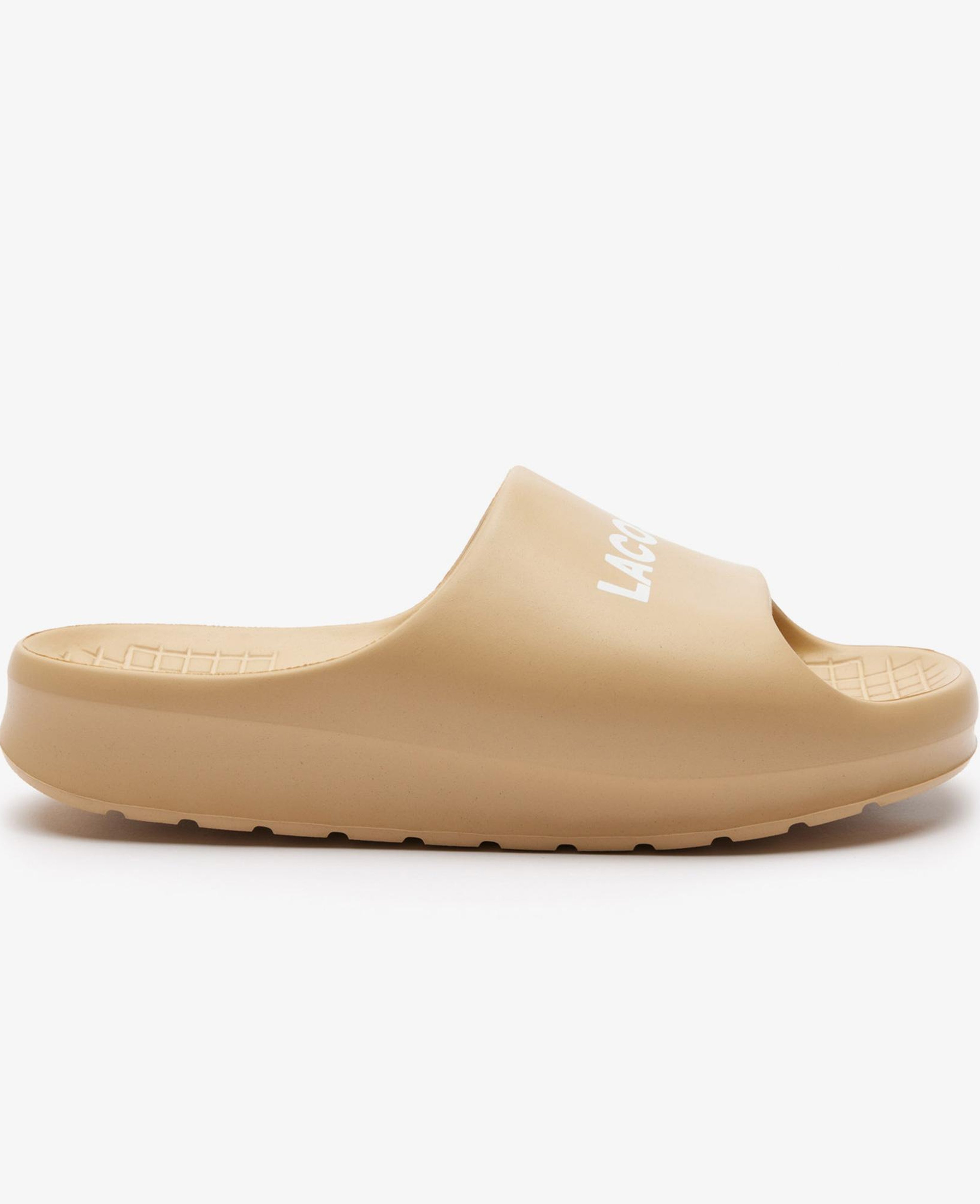 Lacoste Serve Slide 2.0 Kadın Bej Terlik