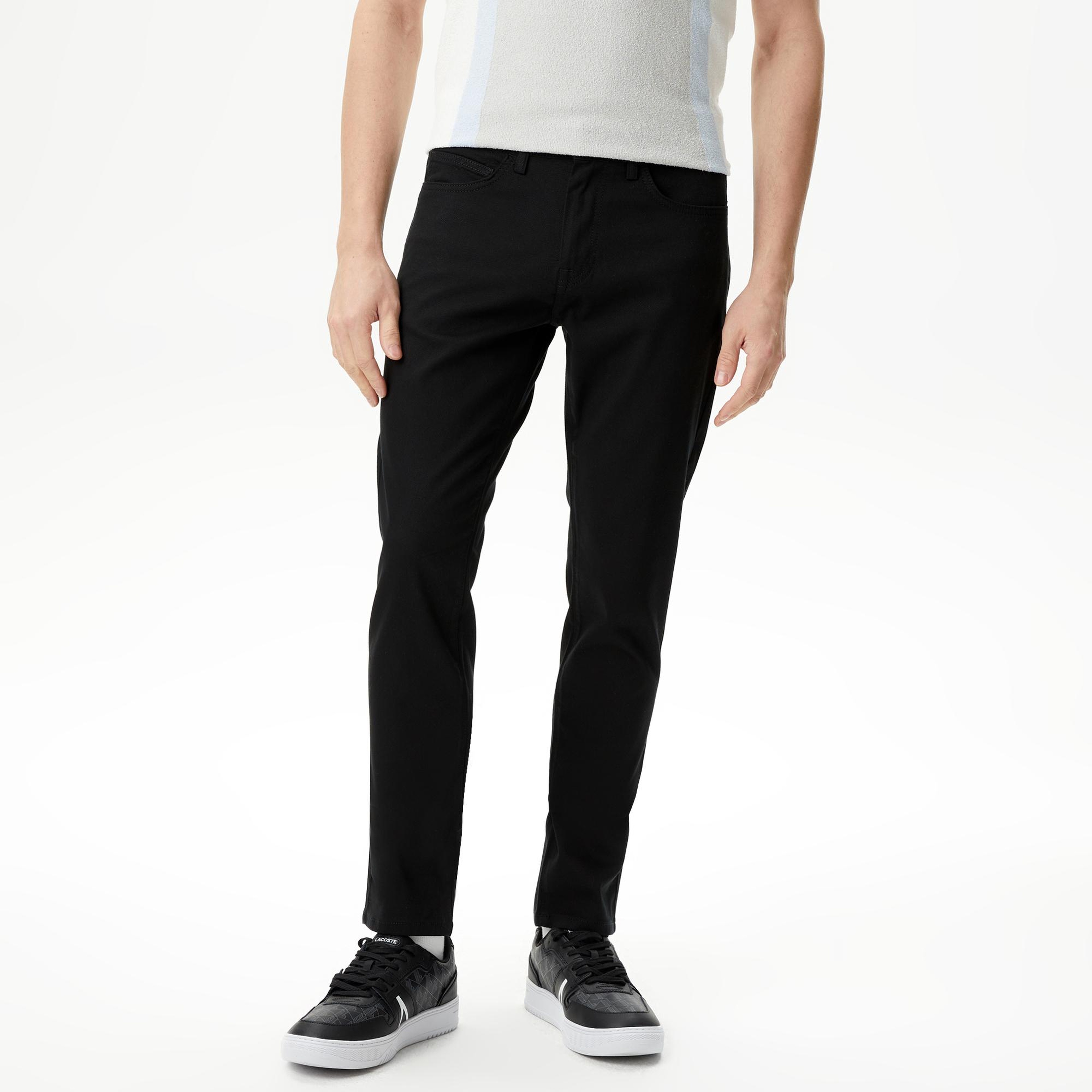 Erkek Slim Fit Siyah Pantolon
