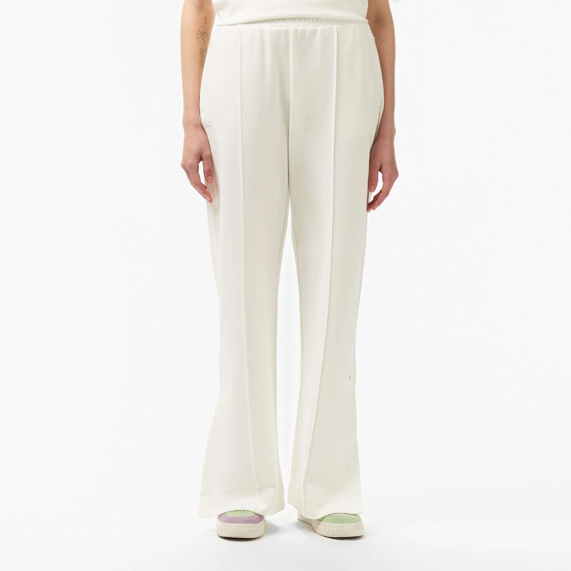 Kadın Relaxed Fit Beyaz Pantolon