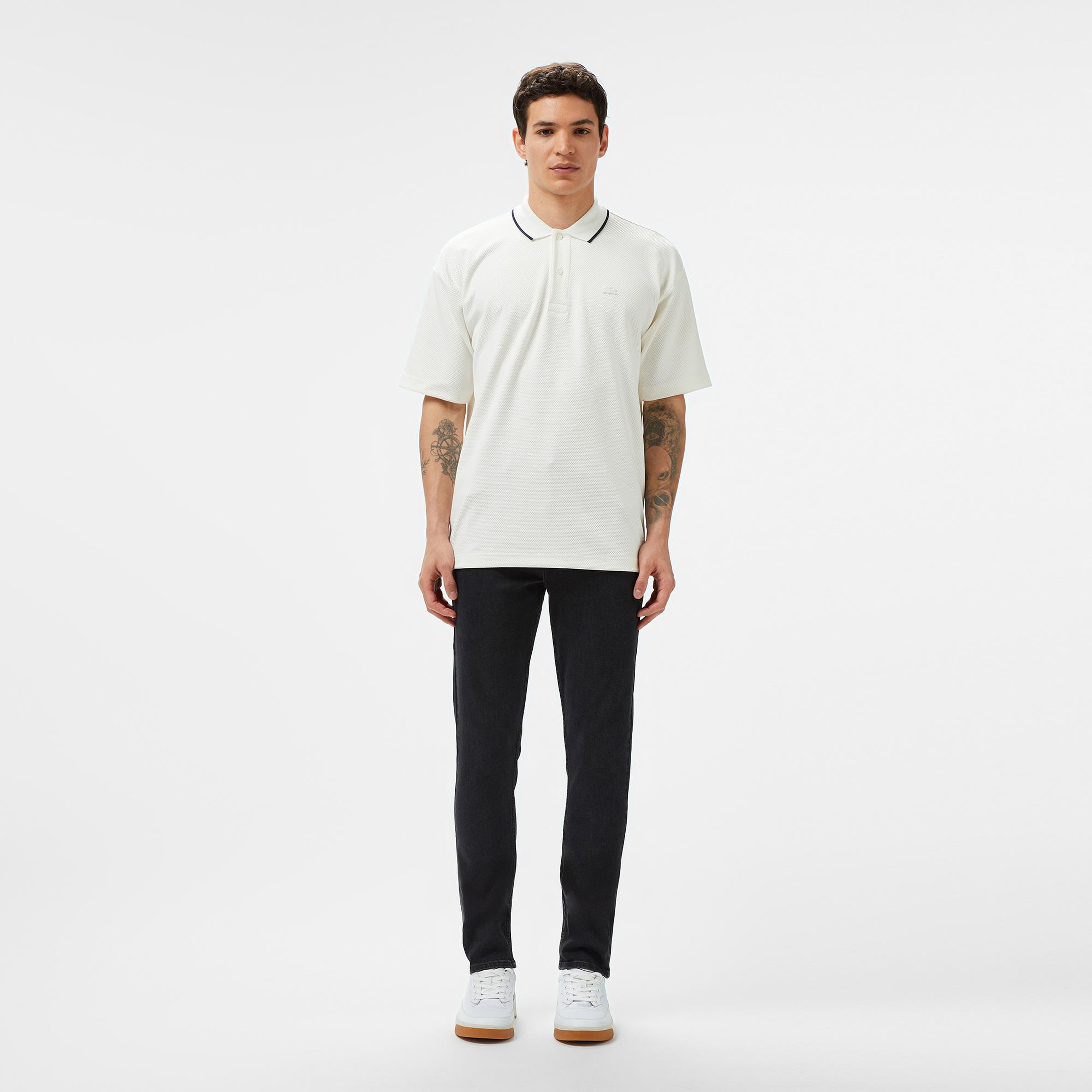 Erkek Slim Fit Siyah Jean Pantolon