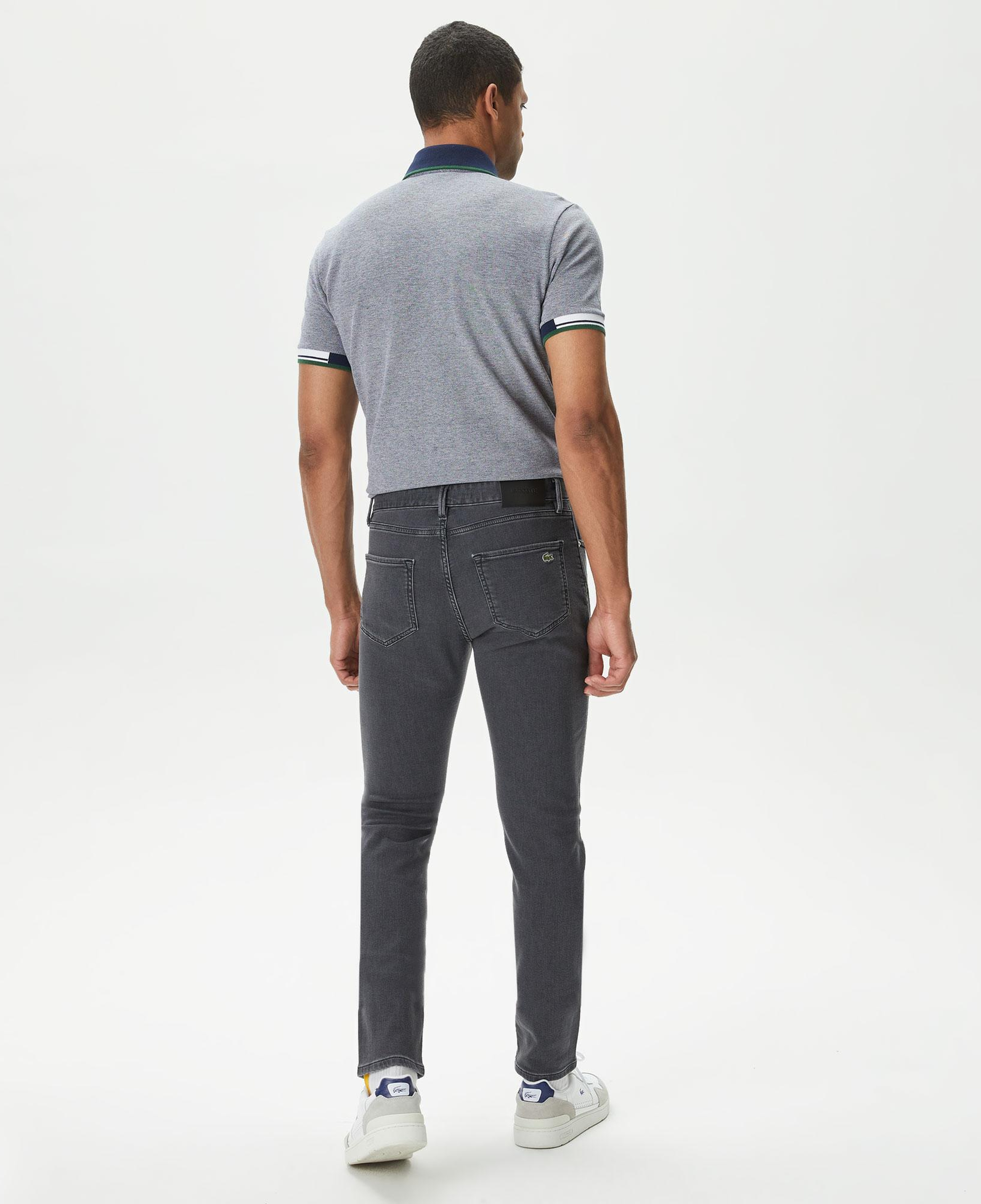 Erkek Slim Fit Gri Jean Pantolon