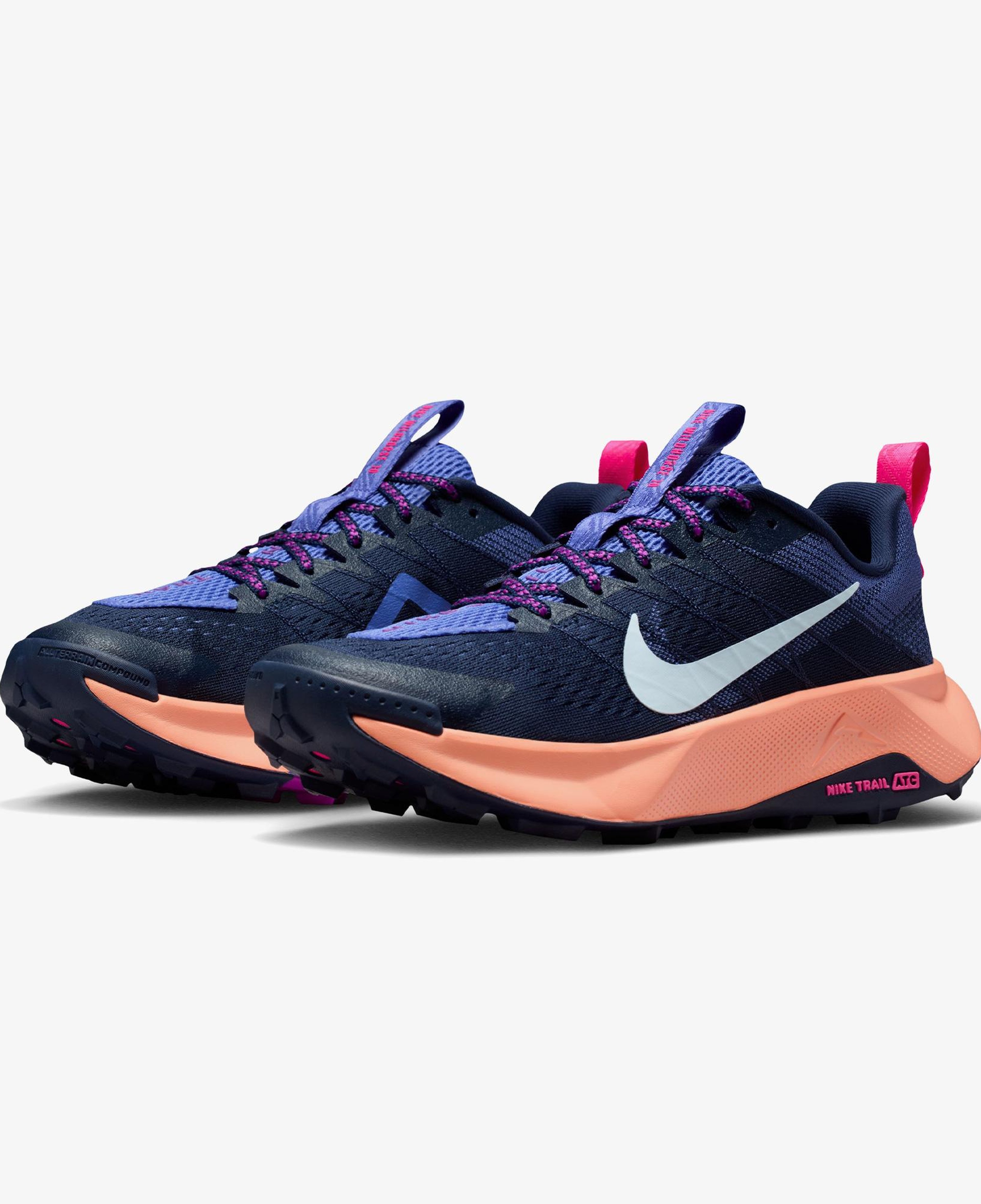Nike Reactx Wildhorse 10 Kadın Lacivert Koşu Ayakkabısı