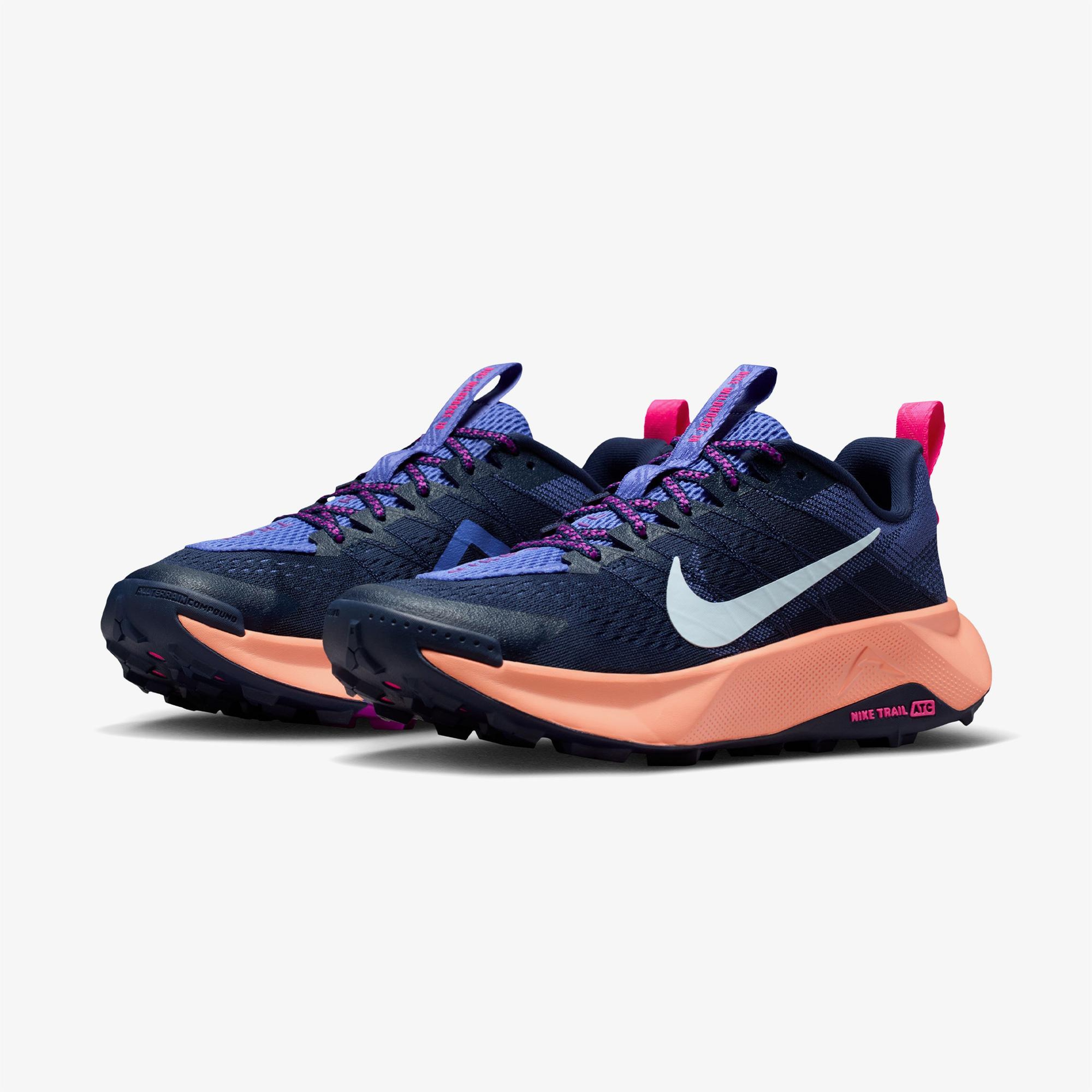 Nike Reactx Wildhorse 10 Kadın Lacivert Koşu Ayakkabısı
