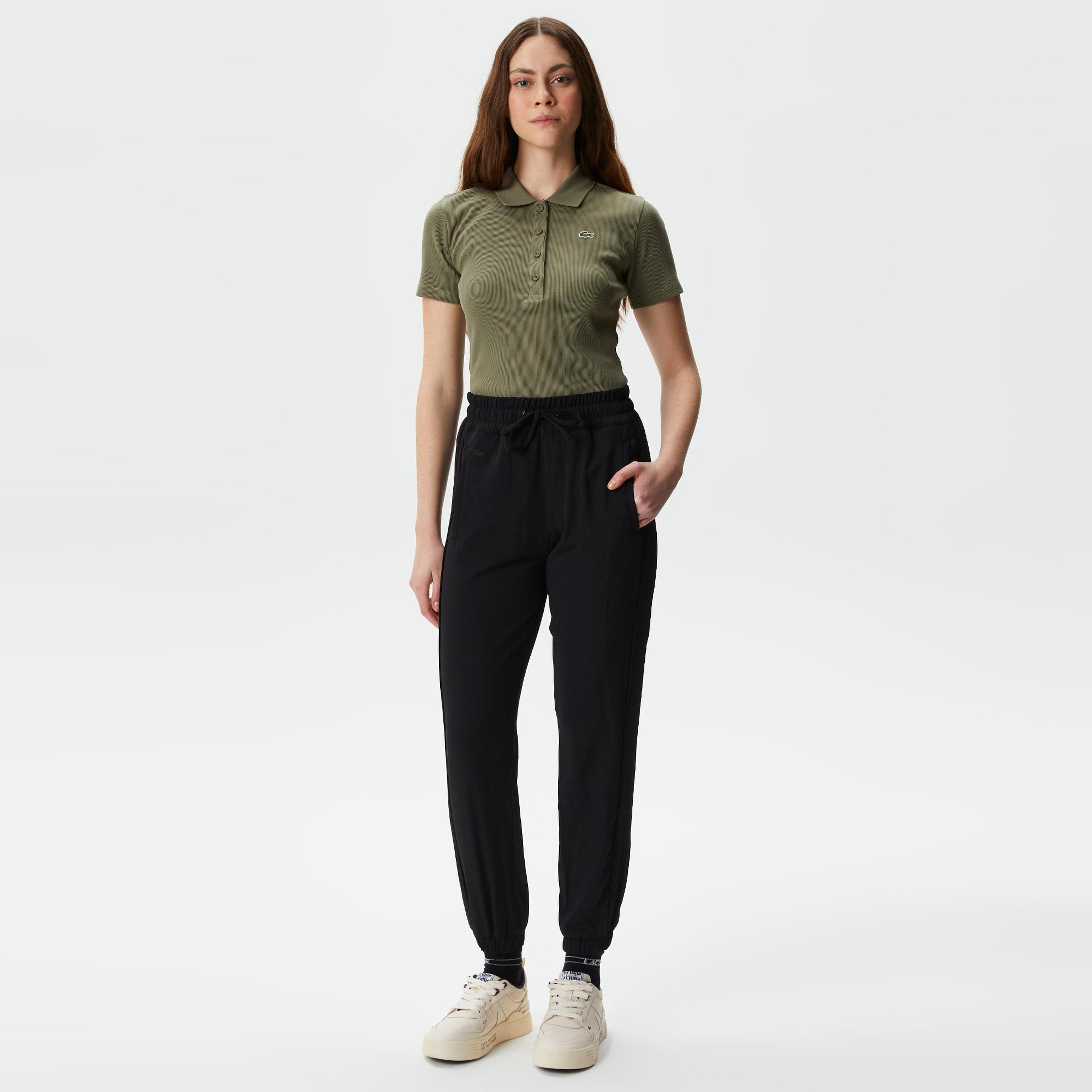 Kadın Slim Fit Organik Pamuk Yeşil Polo