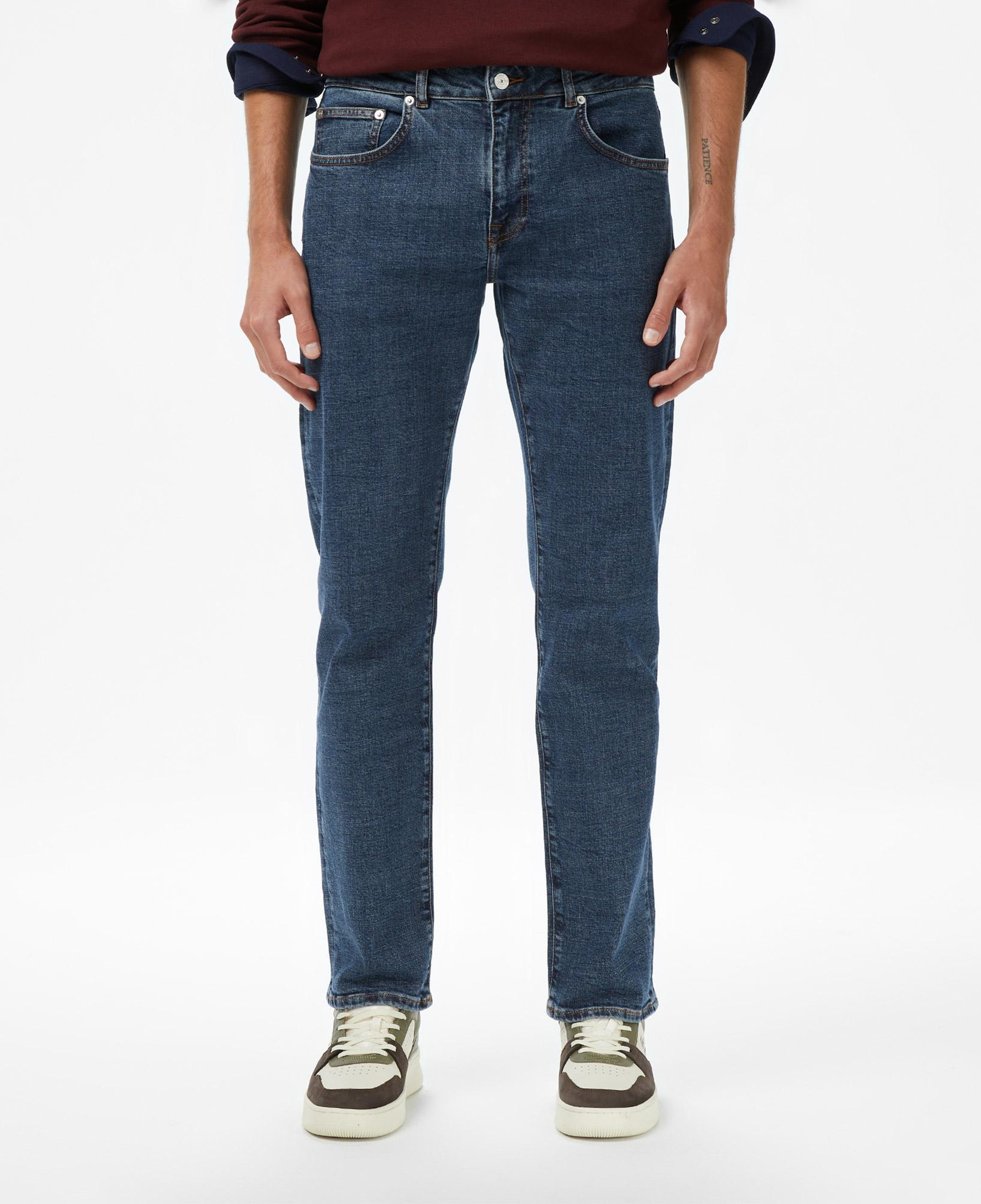 Erkek Lacivert Jean Pantolon