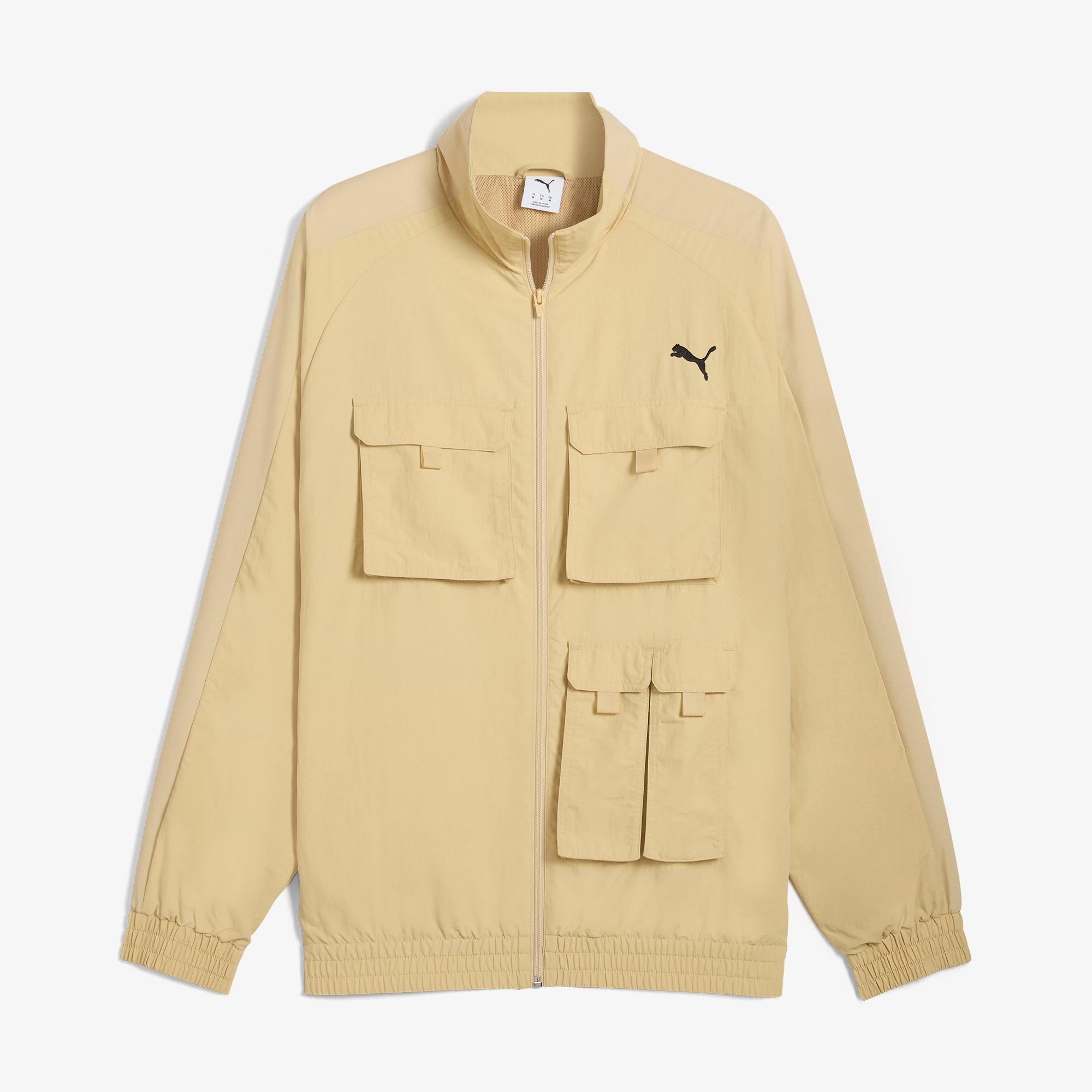 Puma T7 Cargo Track Erkek Krem Ceket
