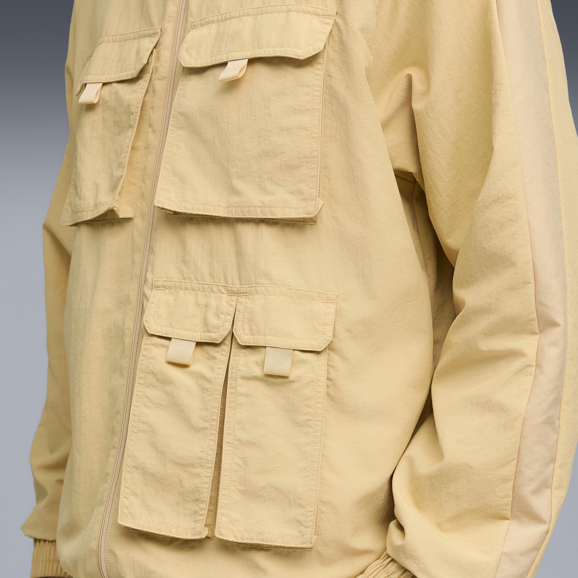 Puma T7 Cargo Track Erkek Krem Ceket