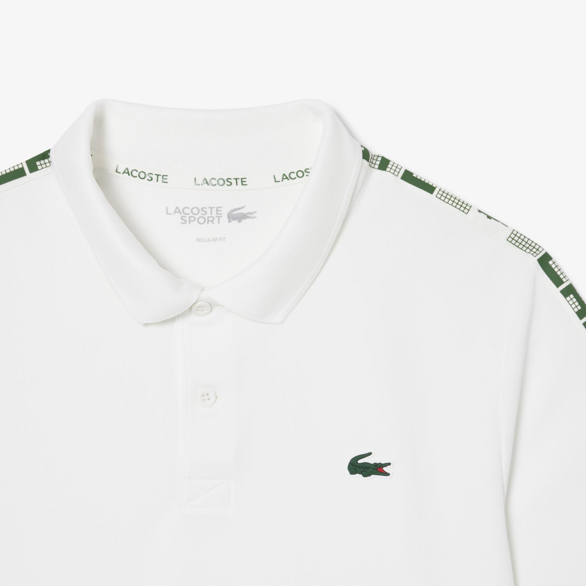 SPORT Erkek Regular Fit Baskılı Beyaz Polo