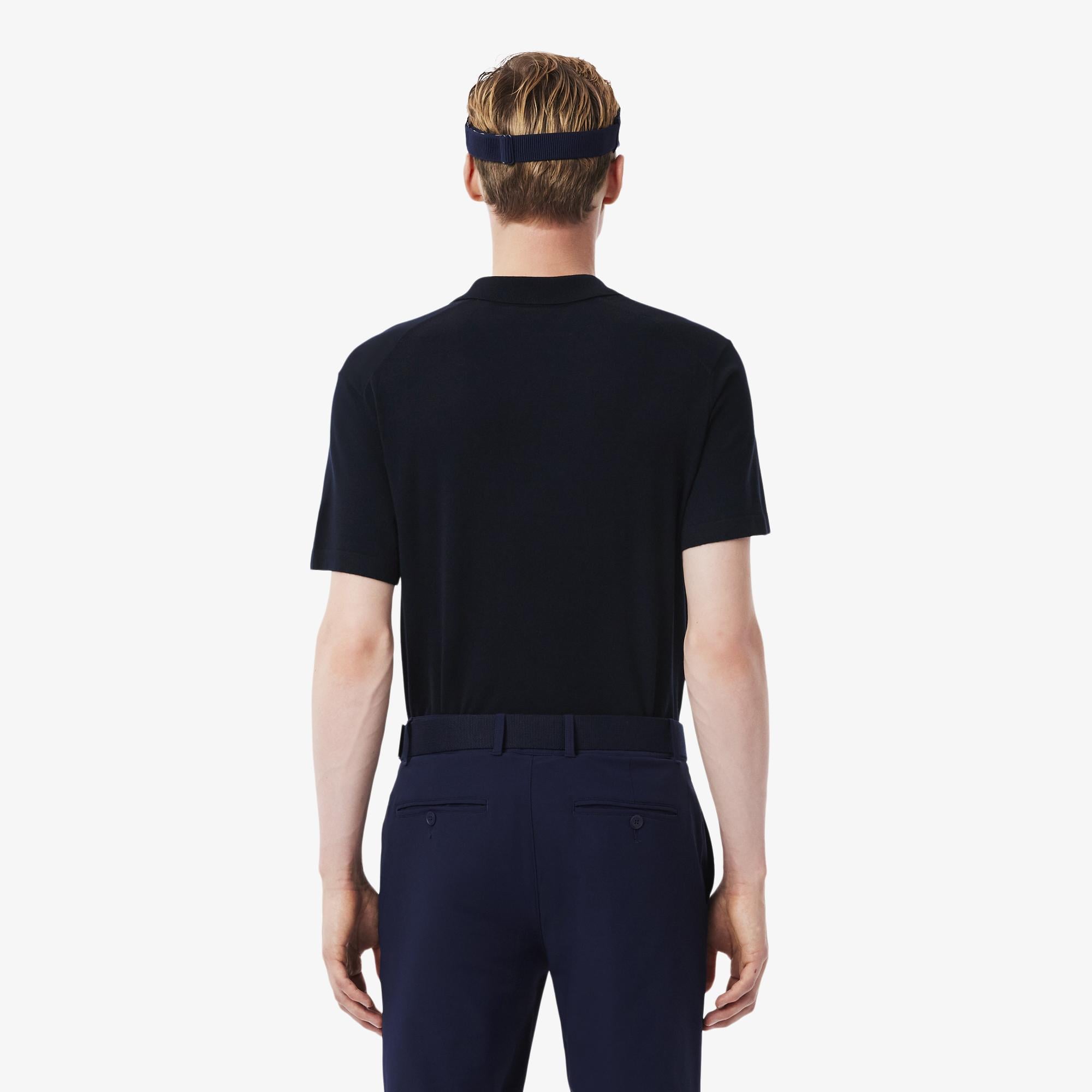Erkek Classic Fit Kısa Kollu Polo Yaka Lacivert T-Shirt