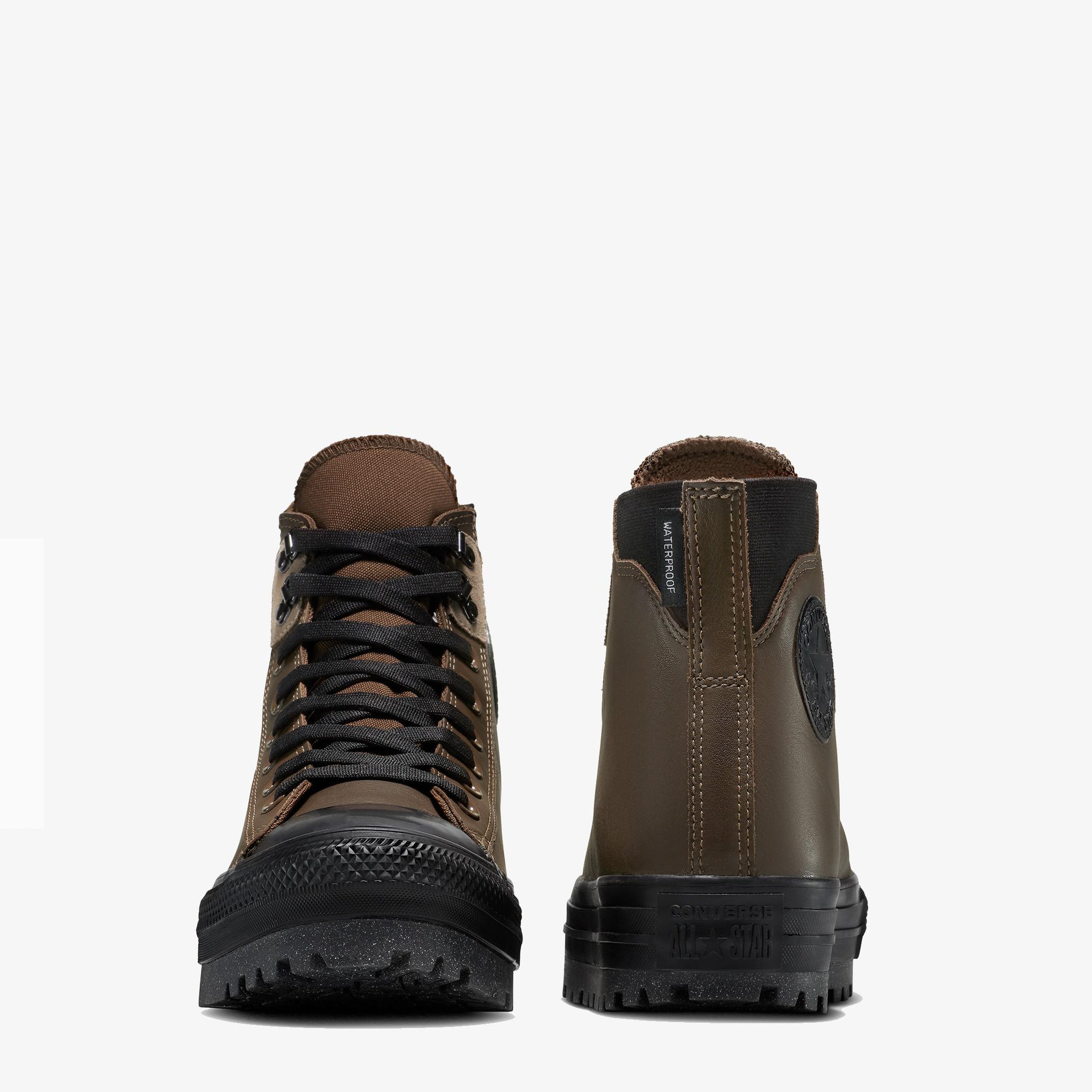 Converse Chuck Taylor All Star City Trek Unisex Kahverengi Deri Su Geçirmez Bot