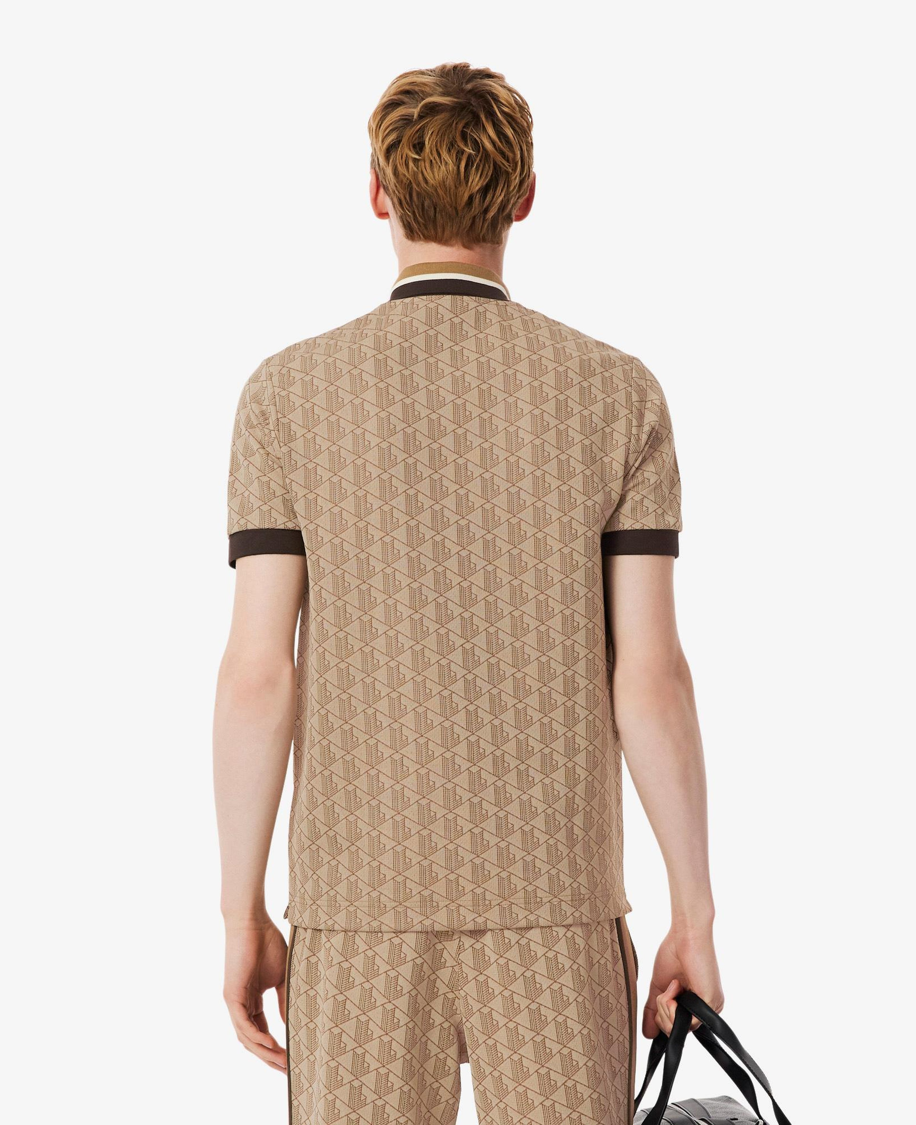 Lacoste Monogram Erkek Kahverengi Polo