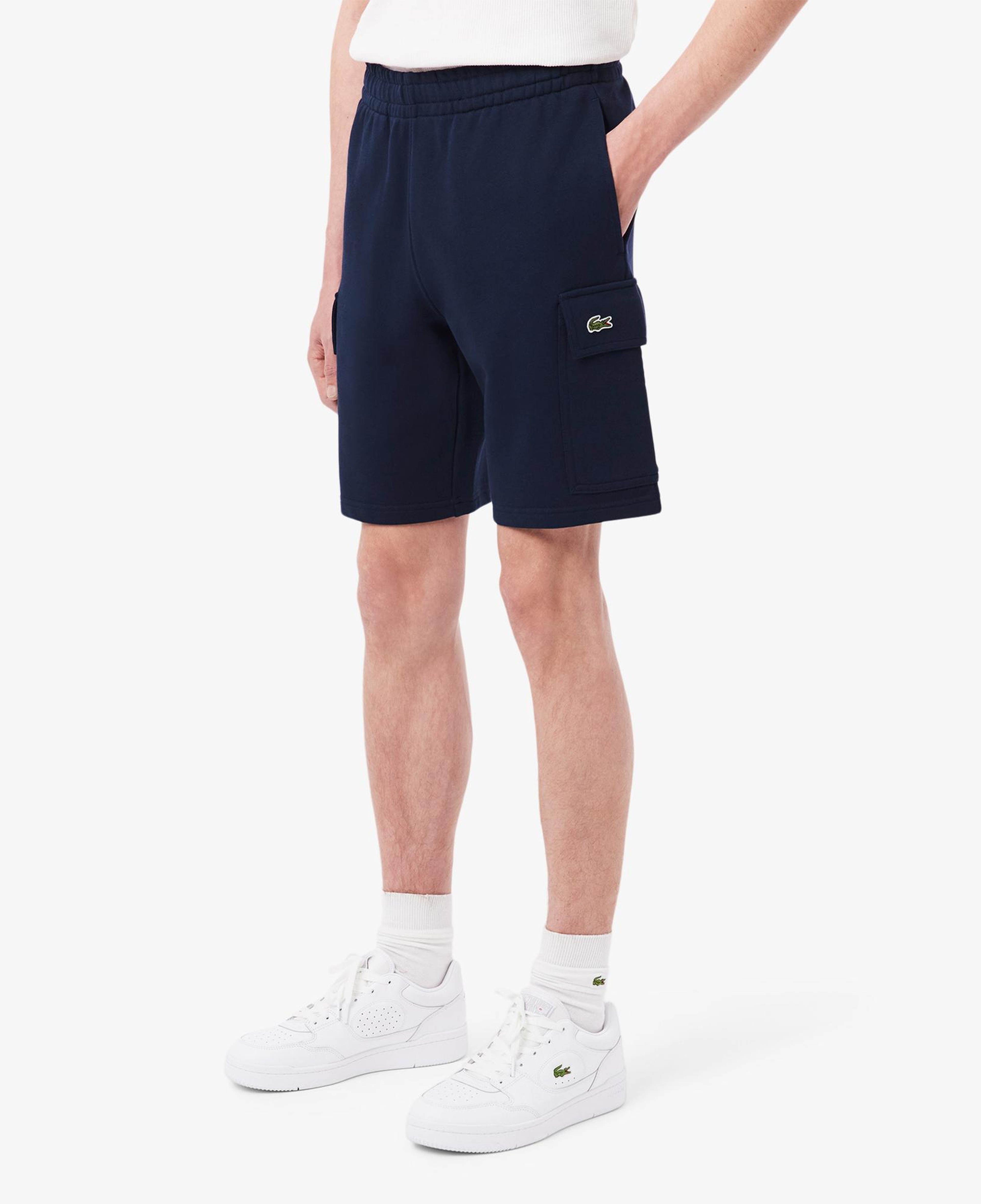 Lacoste Cotton Fleece Cargo Erkek Lacivert Şort