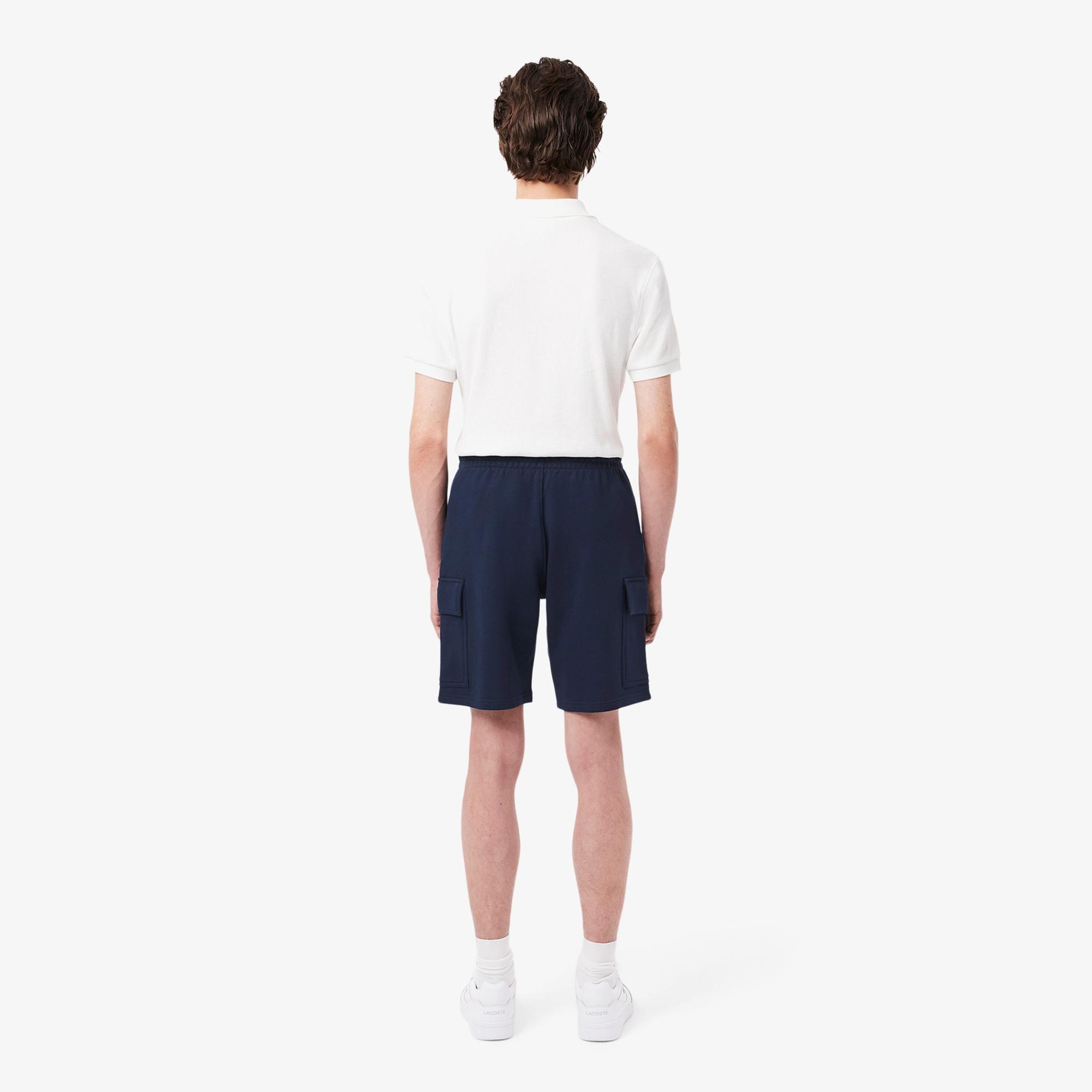 Lacoste Cotton Fleece Cargo Erkek Lacivert Şort