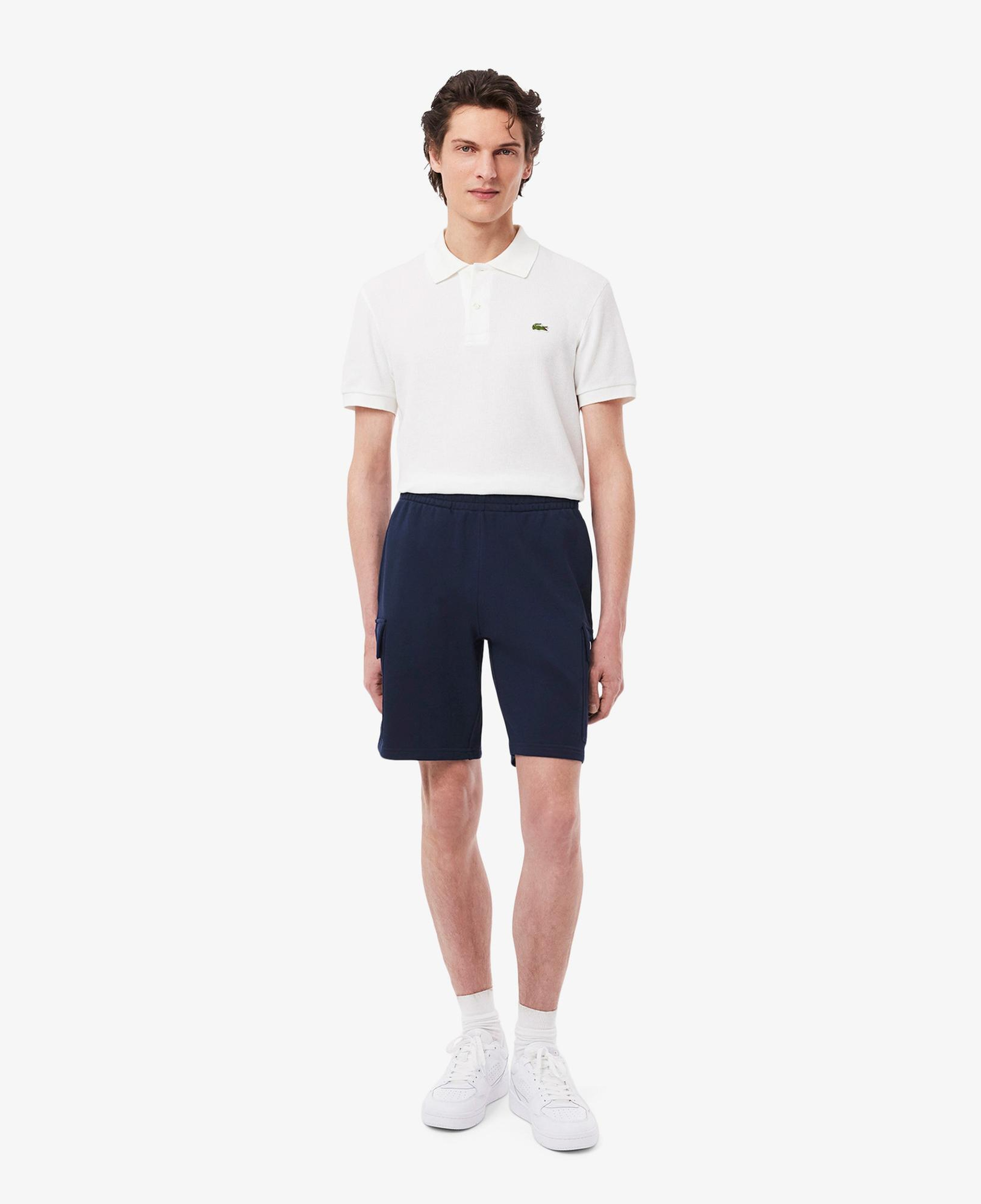 Lacoste Cotton Fleece Cargo Erkek Lacivert Şort