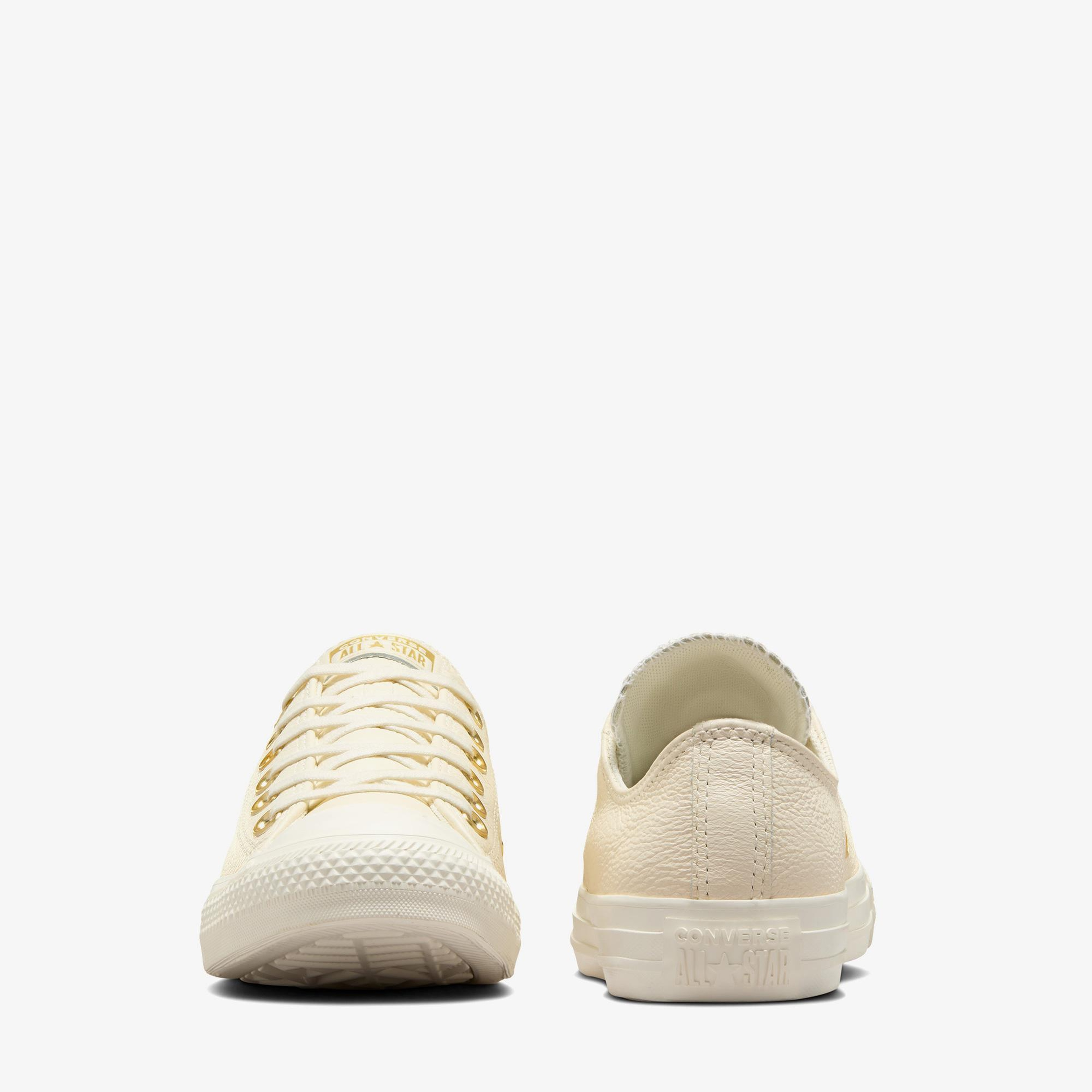 Converse Chuck Taylor All Star Kadın Krem Deri Sneaker
