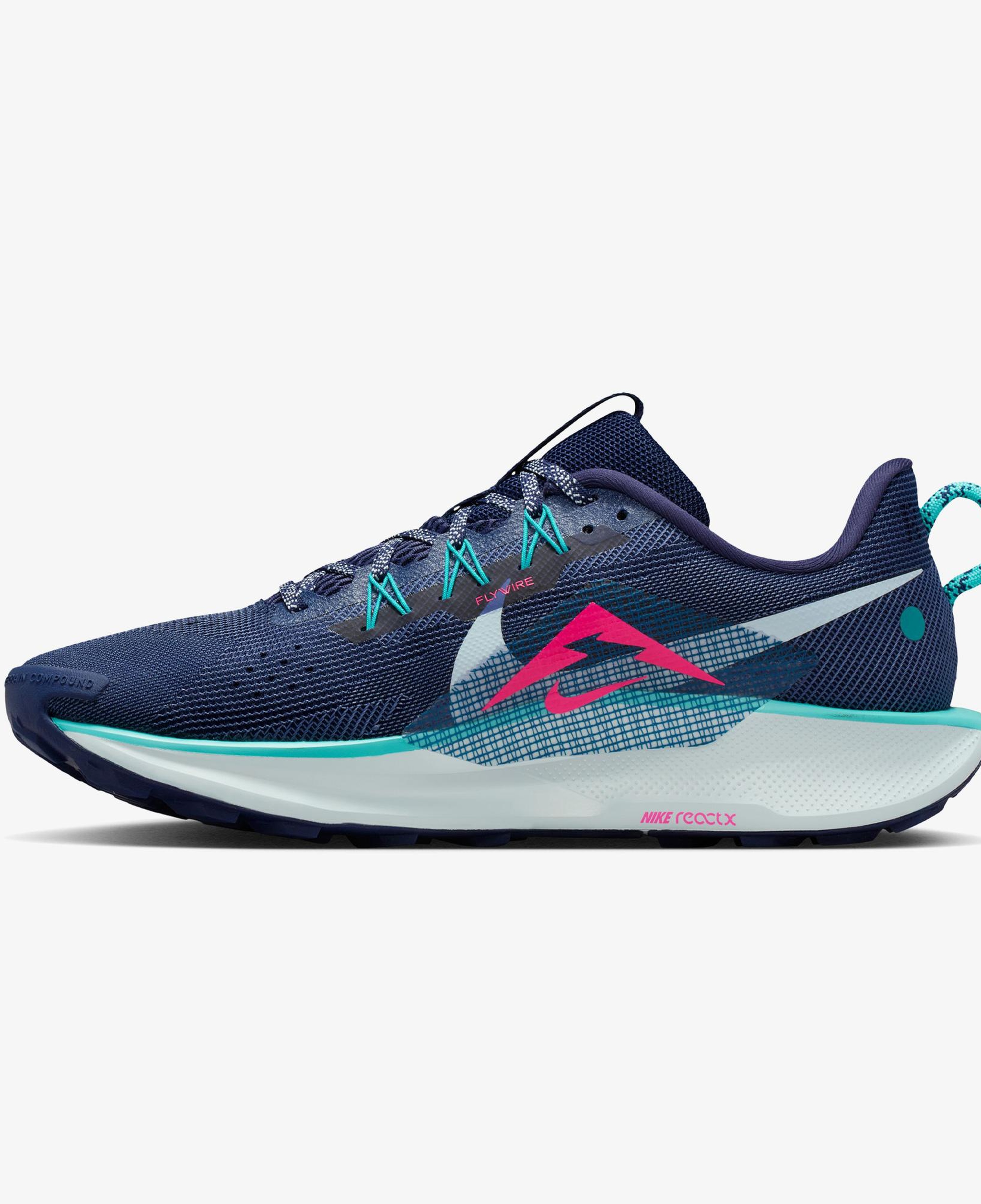Nike Reactx Pegasus Trail 5 Erkek Lacivert Koşu Ayakkabısı