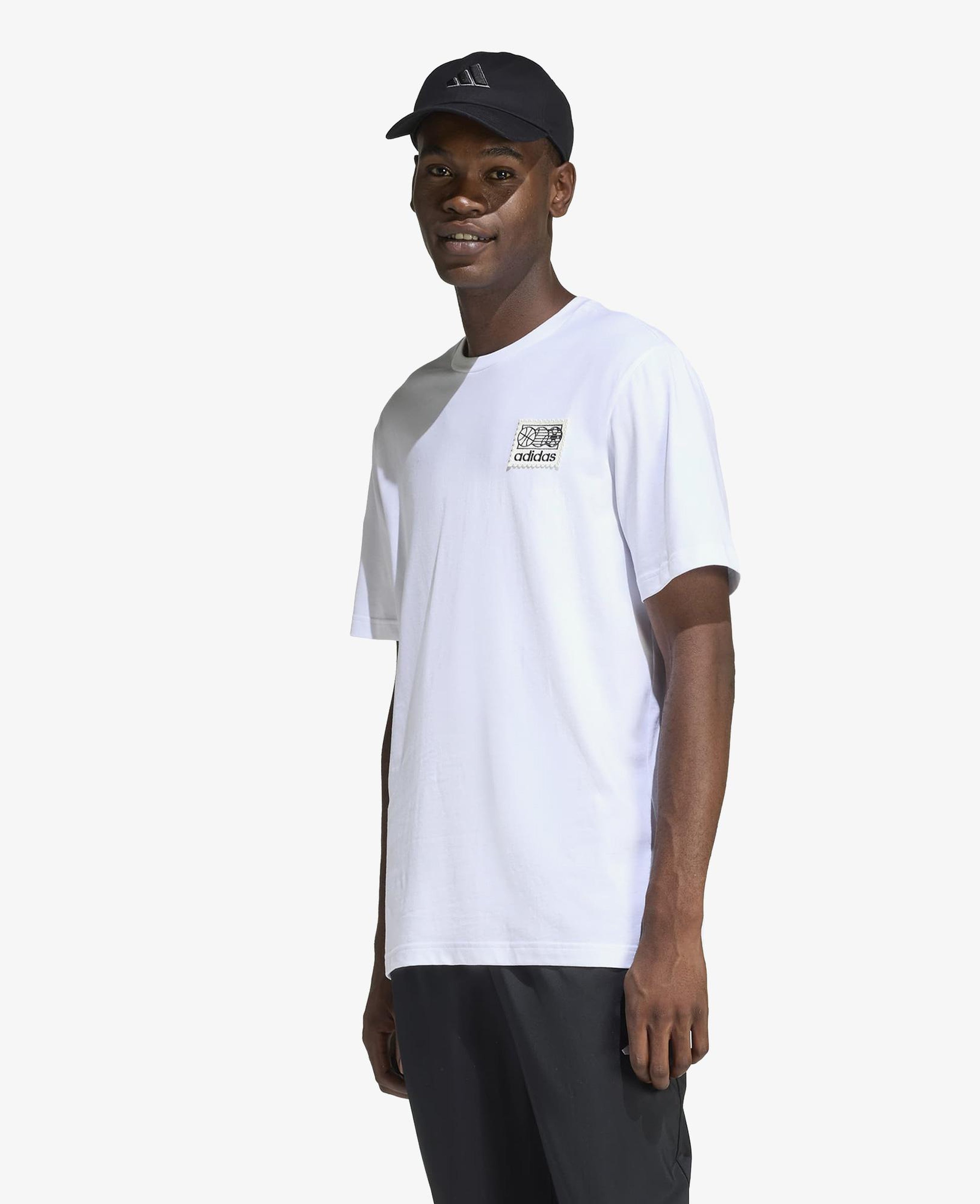 adidas Memories Of Sport Patch Graphic Erkek Beyaz Antrenman T-Shirt