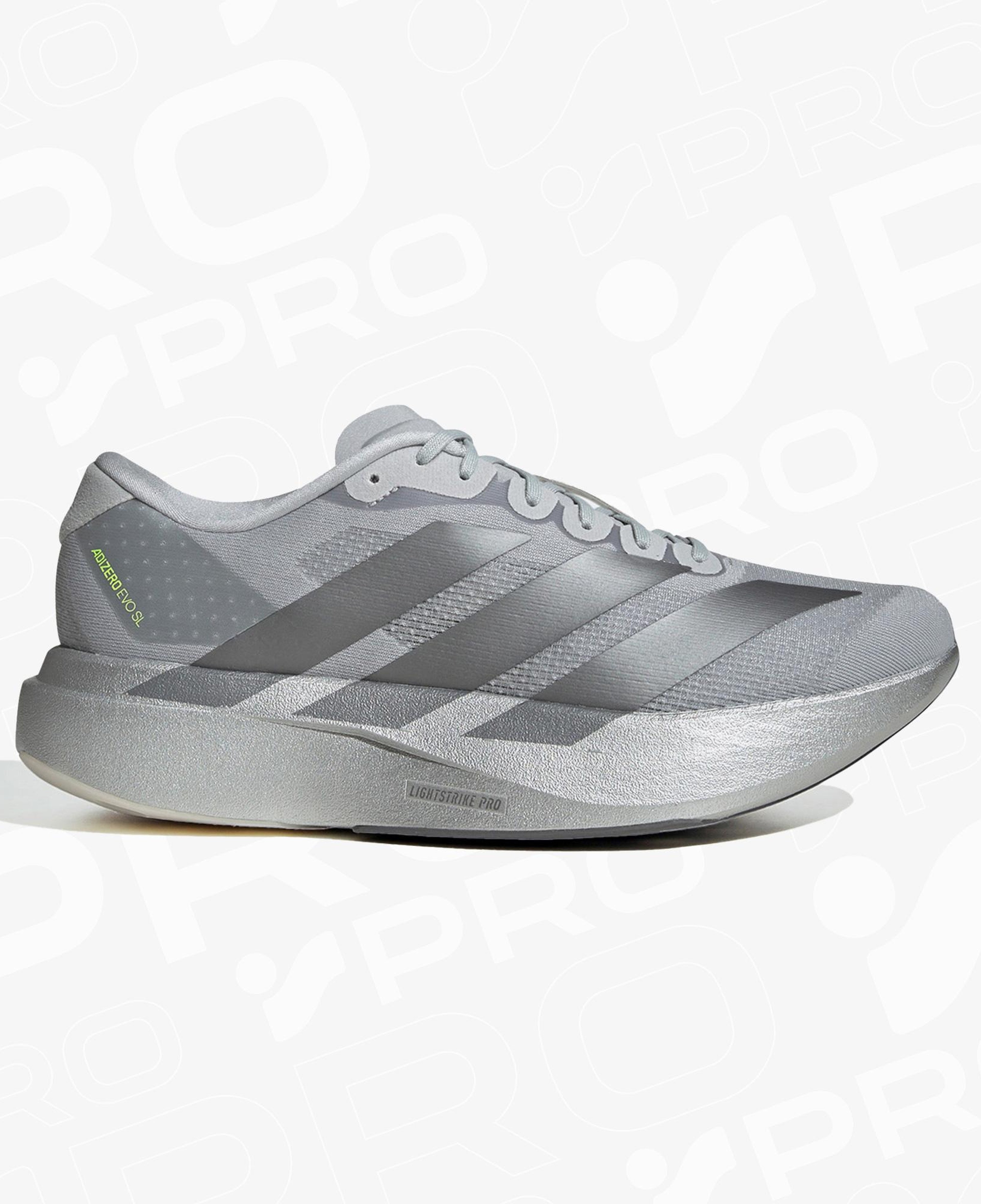adidas Adizero Evo Sl Erkek Gri Koşu Ayakkabısı