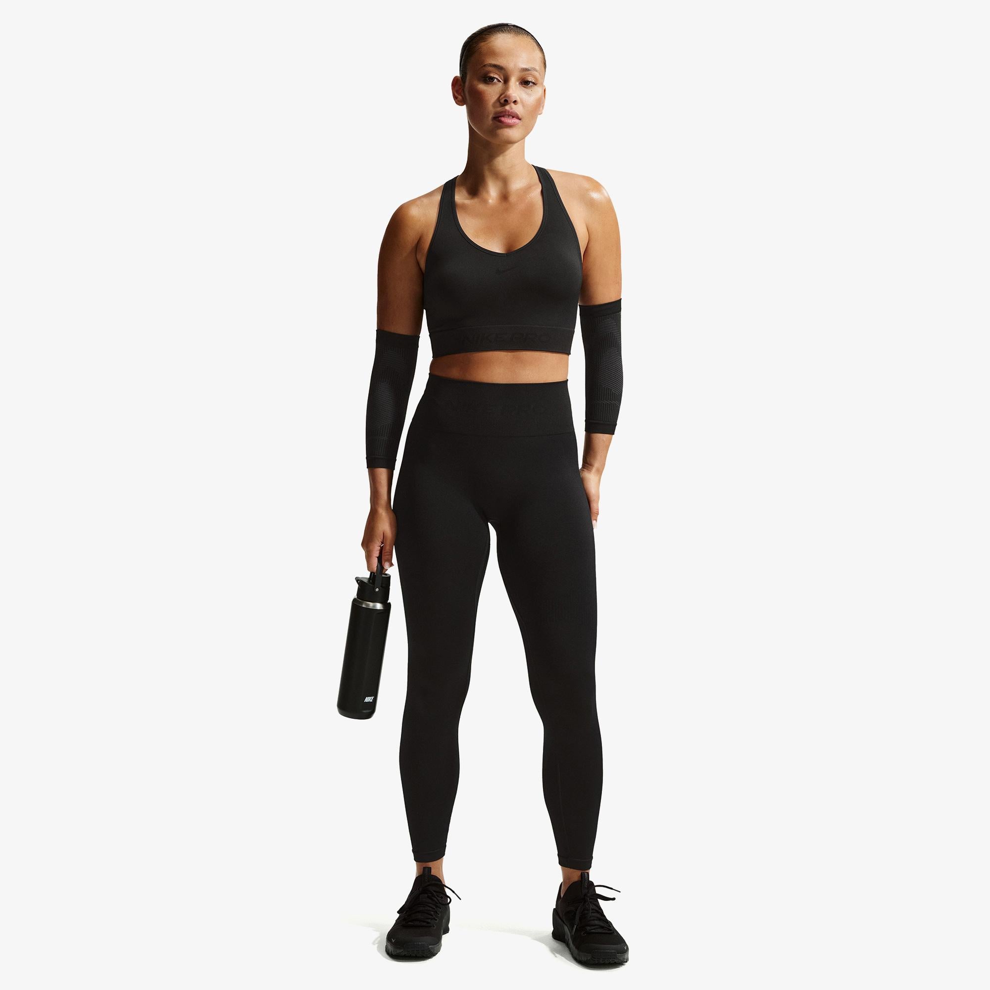 Nike Pro Dri-Fit Seamless Yüksek Belli Kadın Siyah Tayt