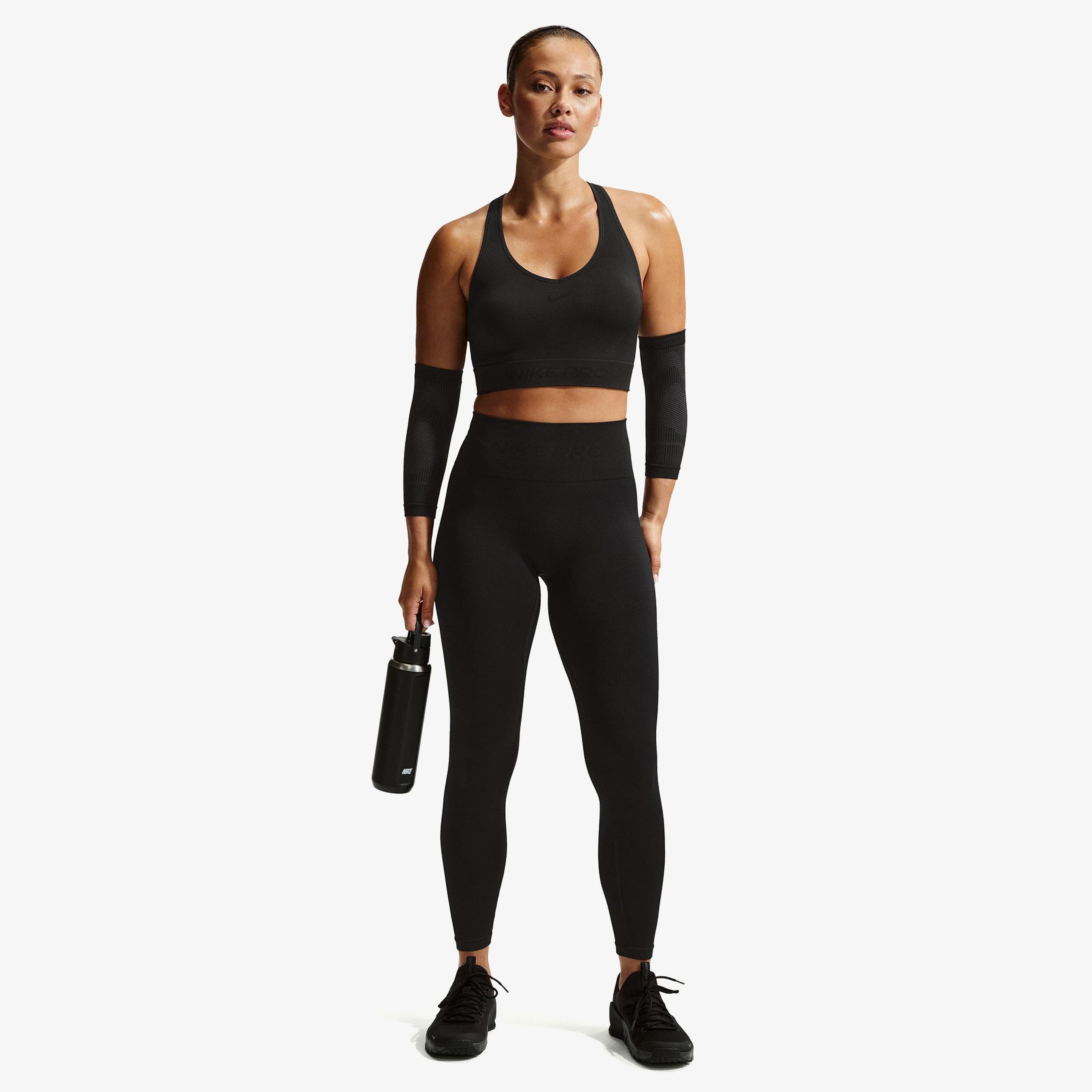 Nike Pro Dri-Fit Seamless Yüksek Belli Kadın Siyah Tayt