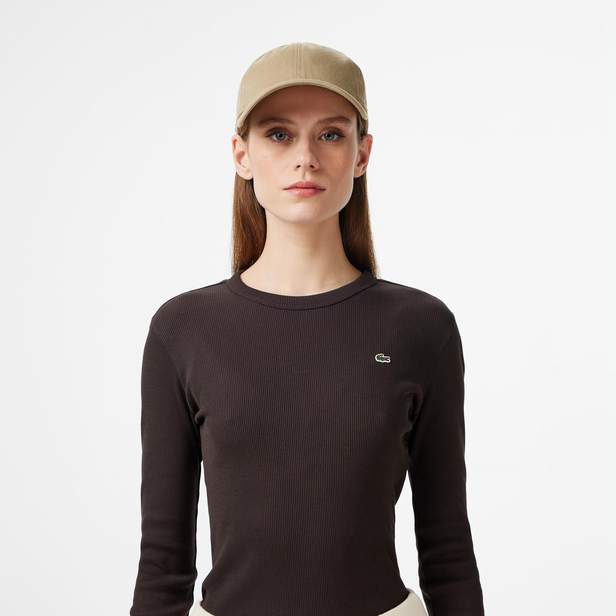 Lacoste Regular Fit Kadın Gri T-Shirt