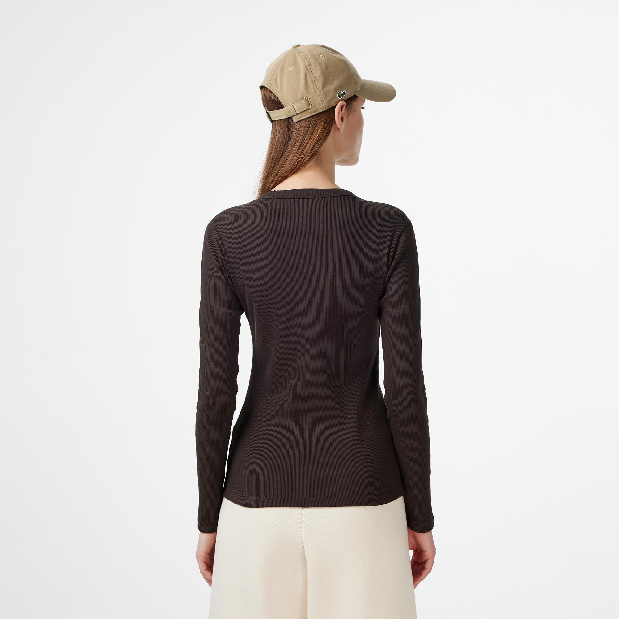 Lacoste Regular Fit Kadın Gri T-Shirt
