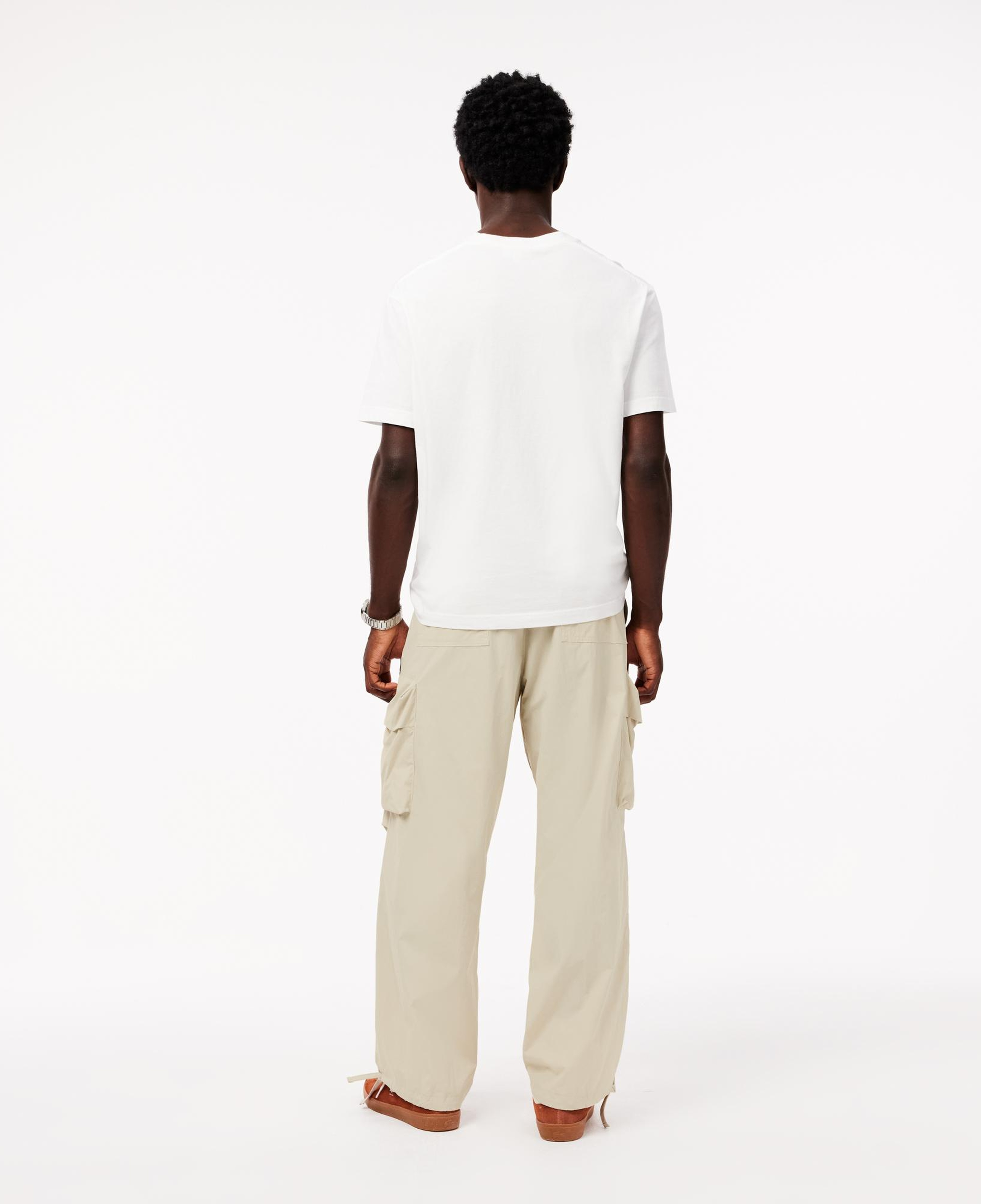 Erkek Regular Fit Krem Kargo Pantolon