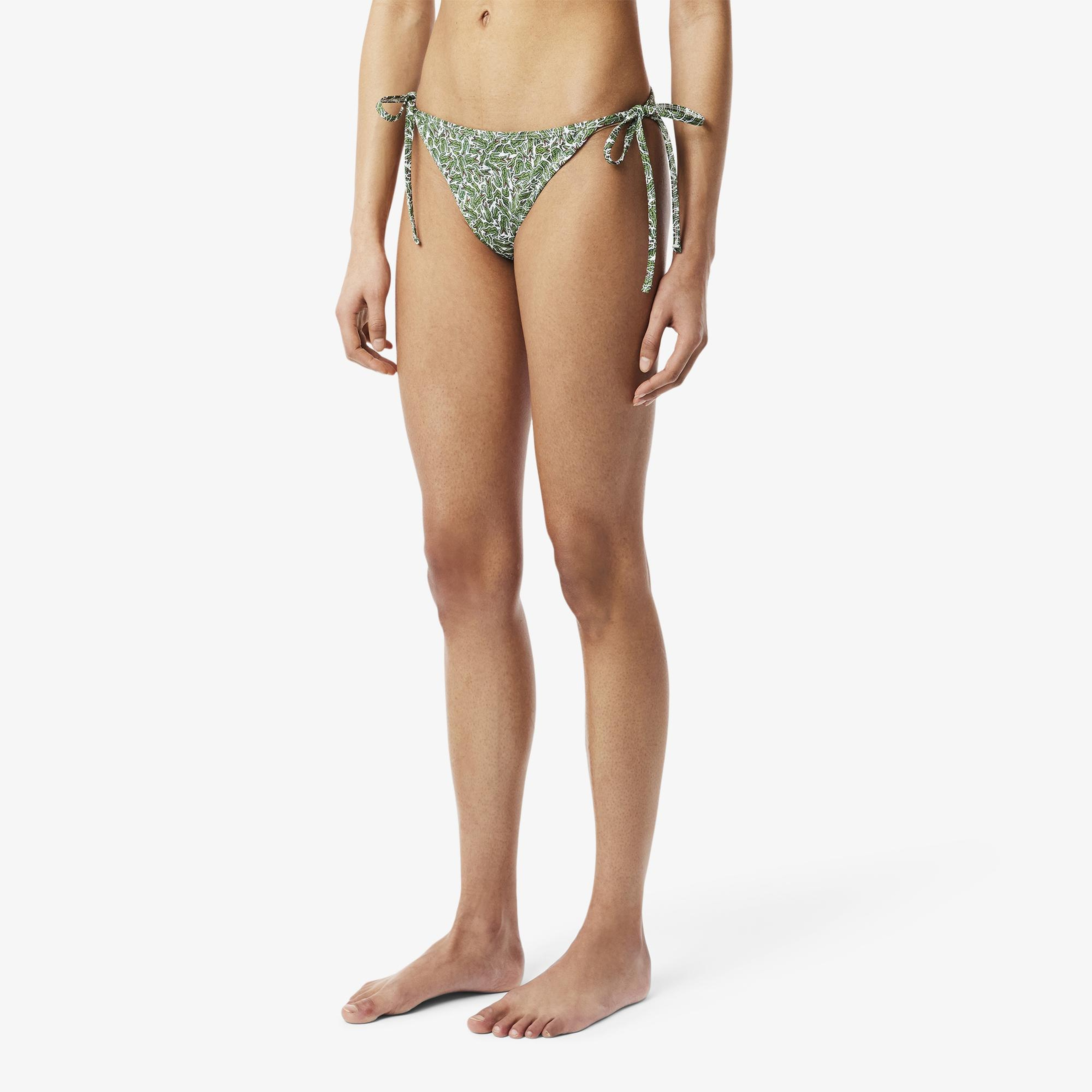 Lacoste Kadın Baskılı Yeşil Bikini Altı