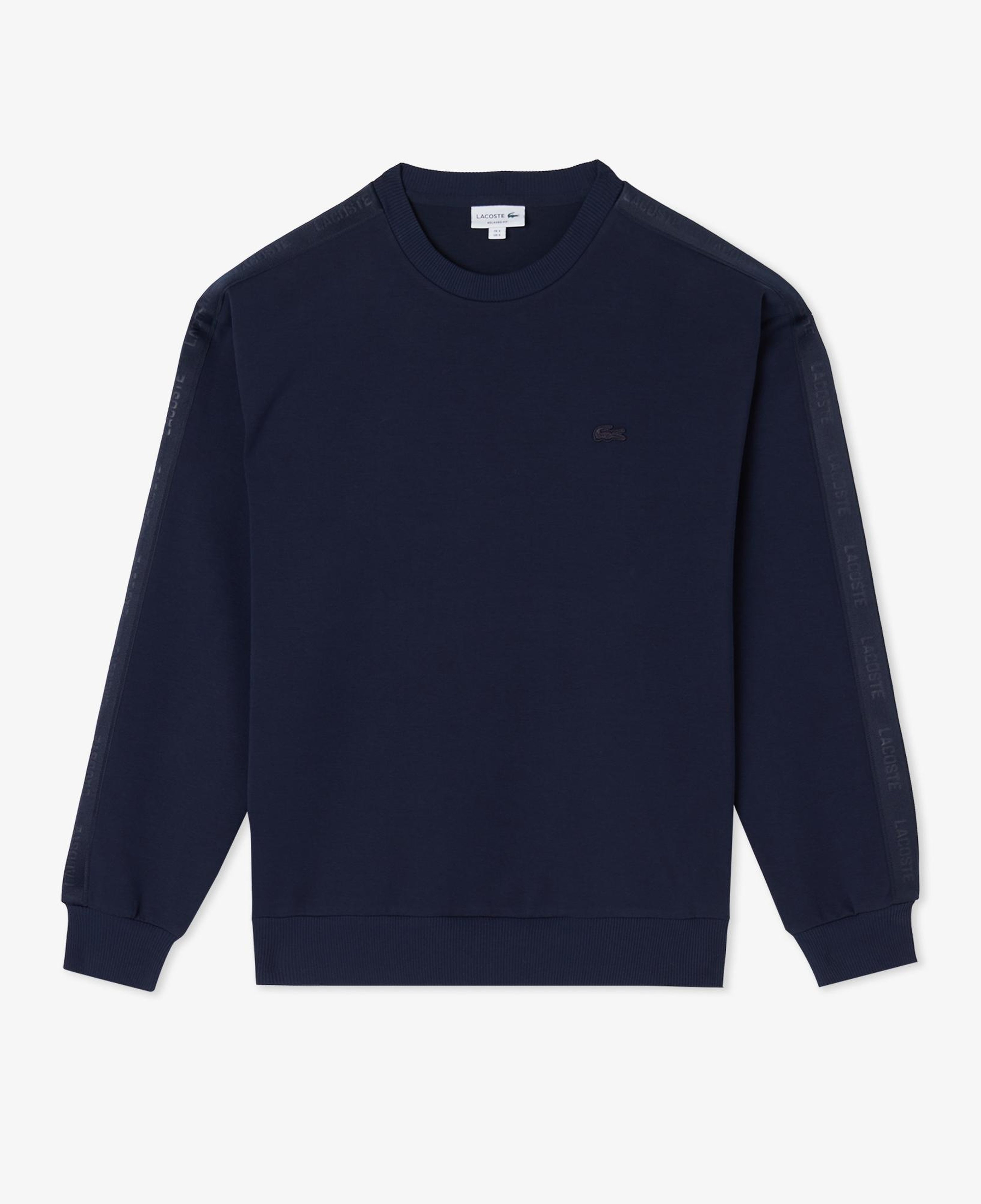 Erkek Relaxed Fit Bisiklet Yaka Lacivert Sweatshirt