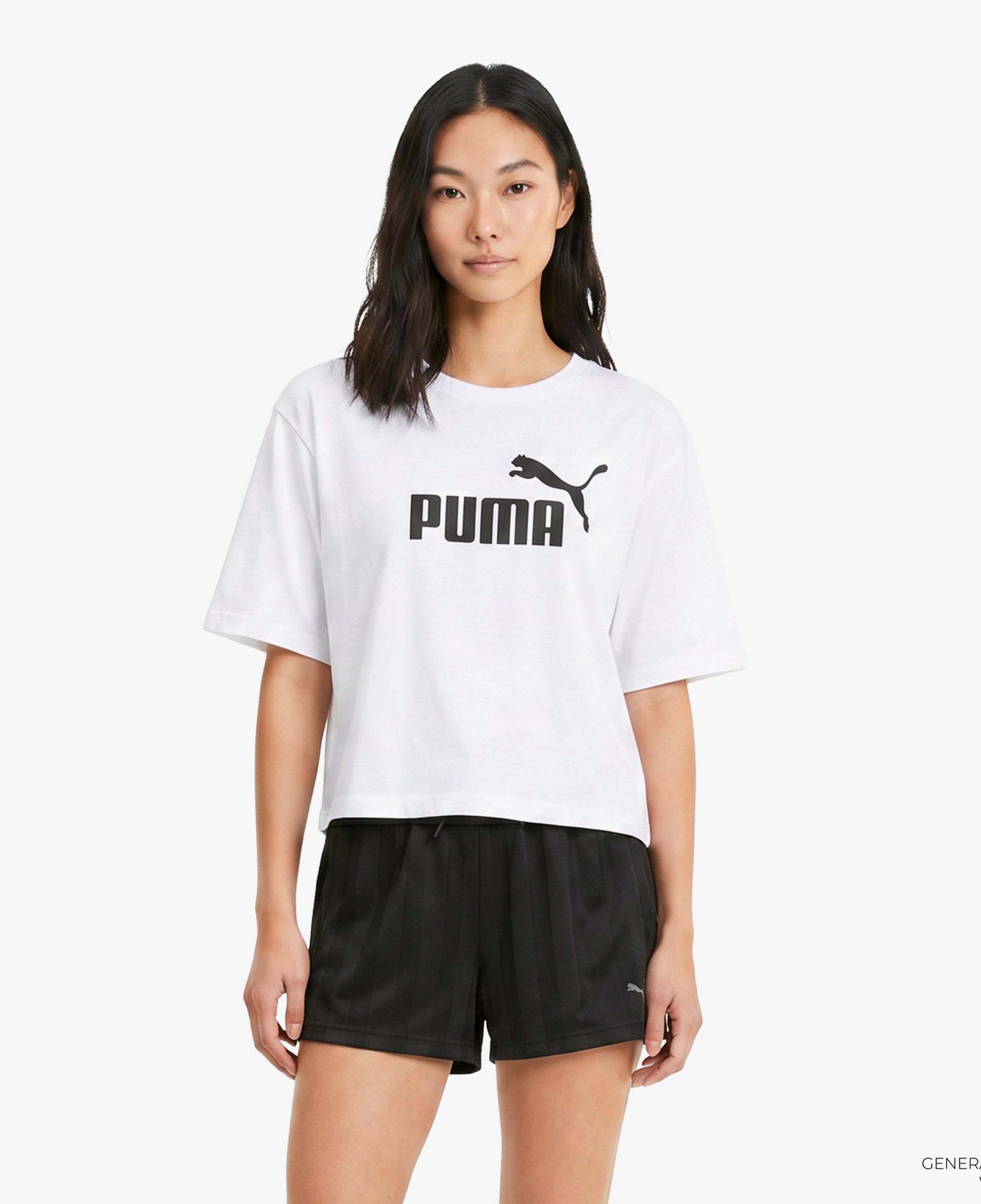Puma Essentials No 1 Kadın Beyaz T-Shirt