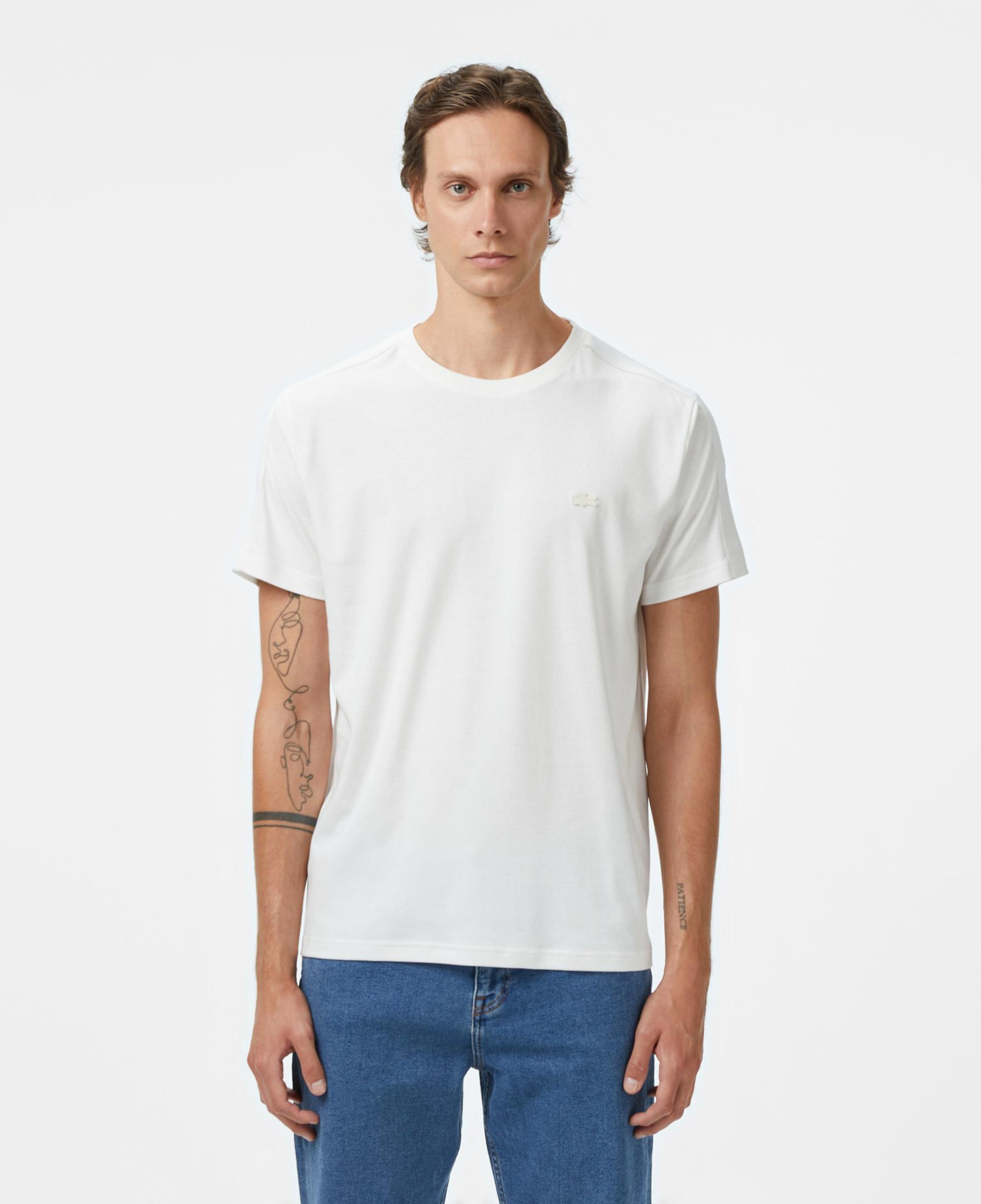 Erkek Regular Fit Bisiklet Yaka Beyaz T-Shirt