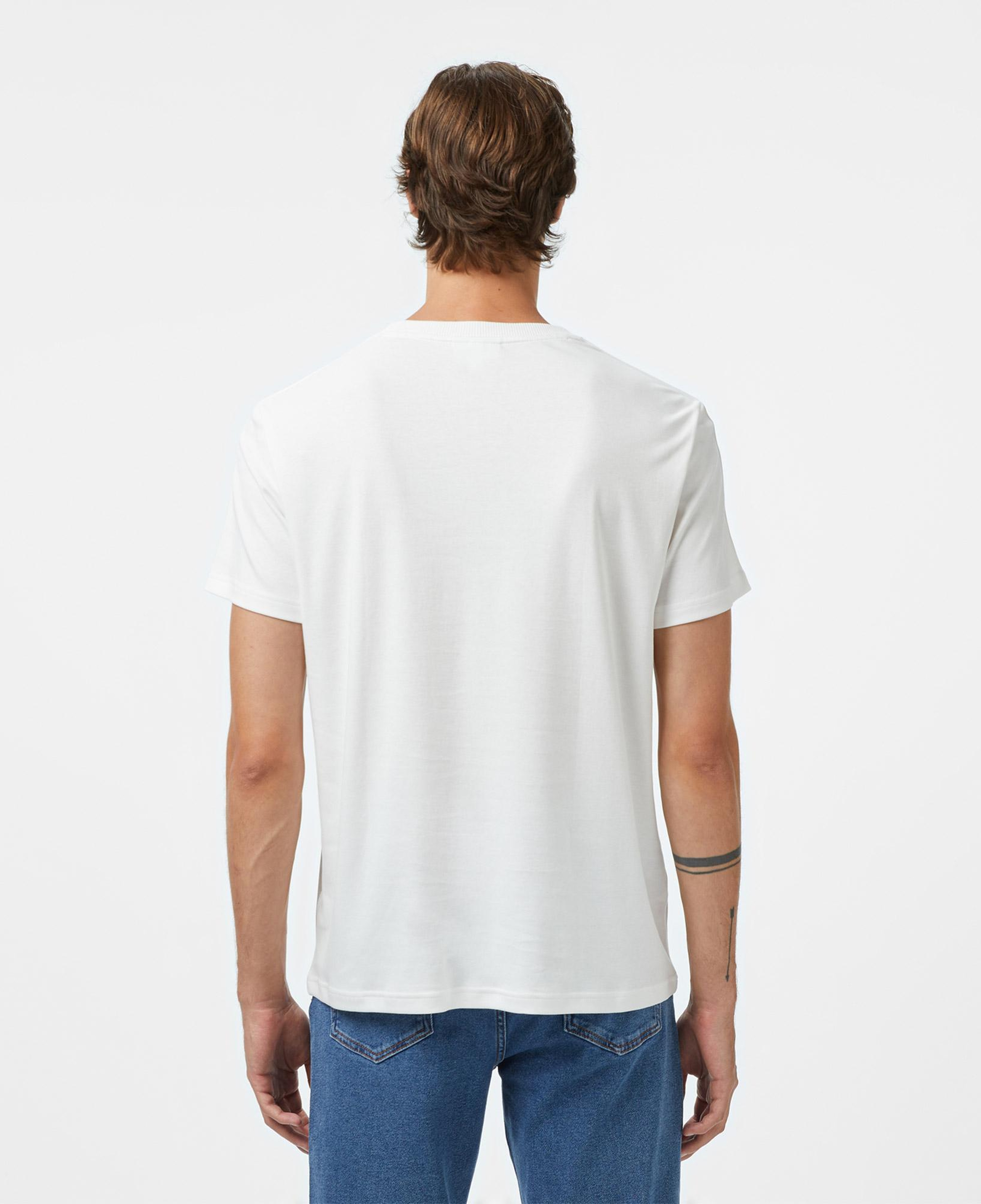 Erkek Regular Fit Bisiklet Yaka Beyaz T-Shirt