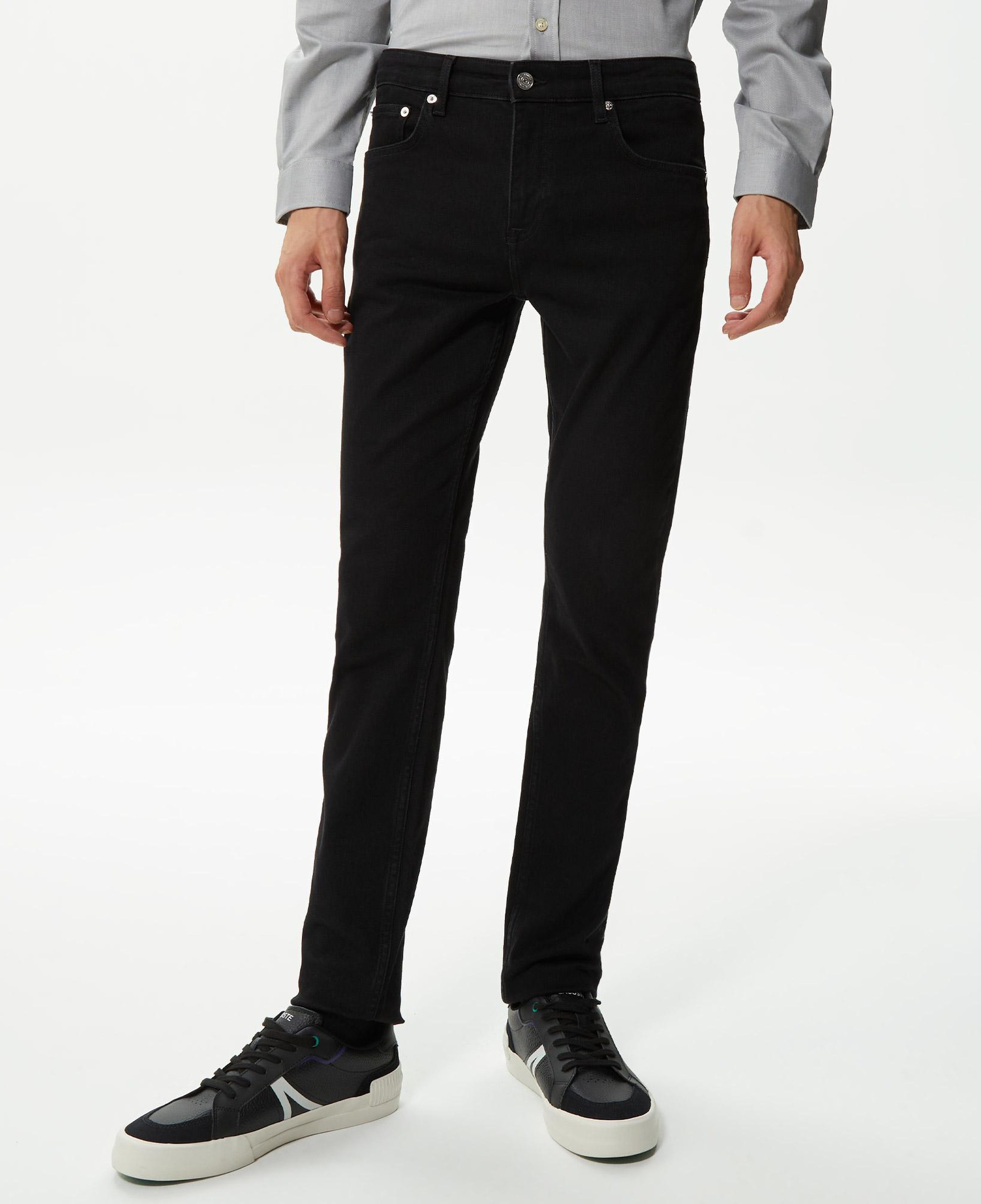 Erkek Slim Fit Siyah Jean Pantolon