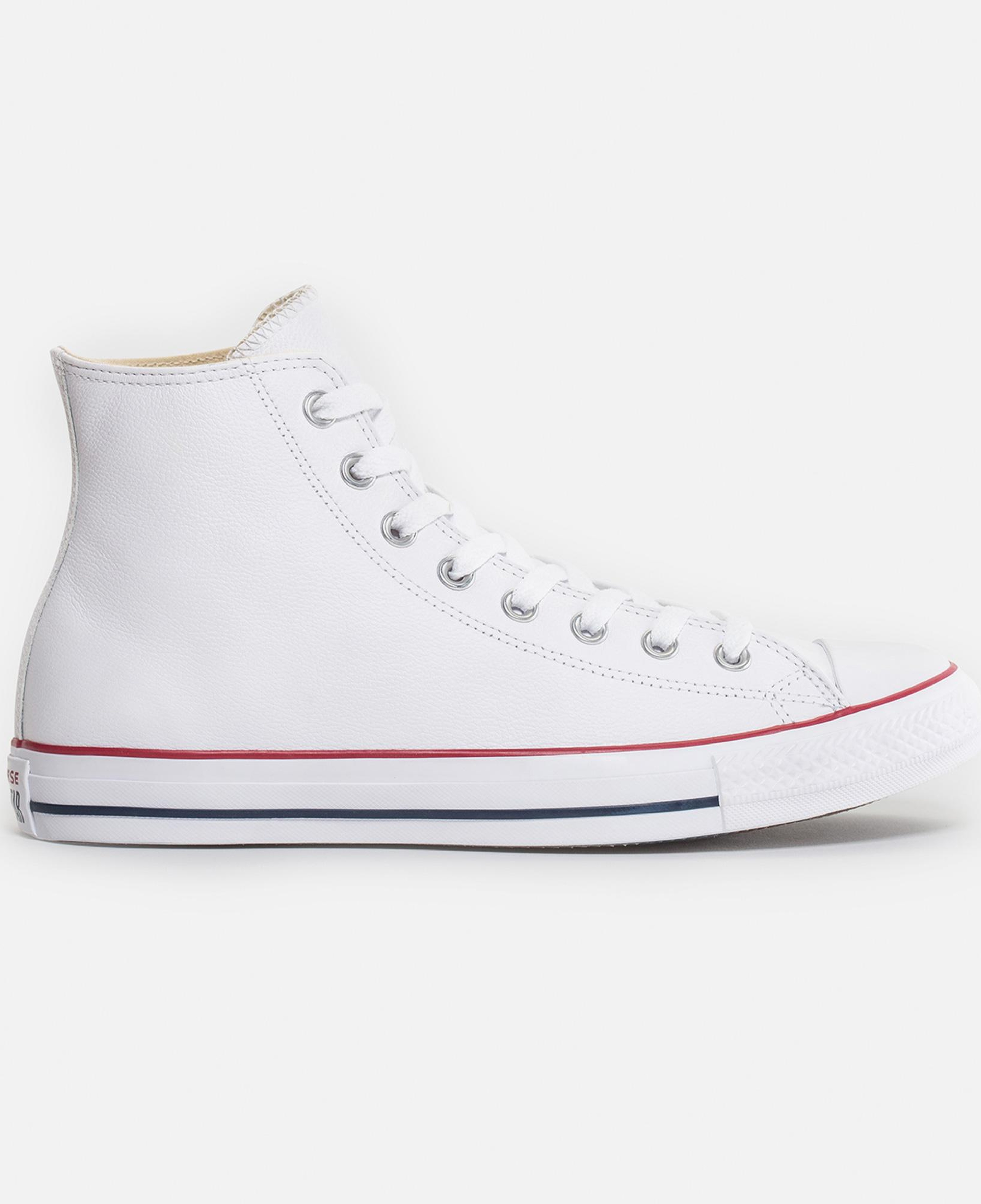 Converse Chuck Taylor All Star Hi Deri Unisex Beyaz Sneaker