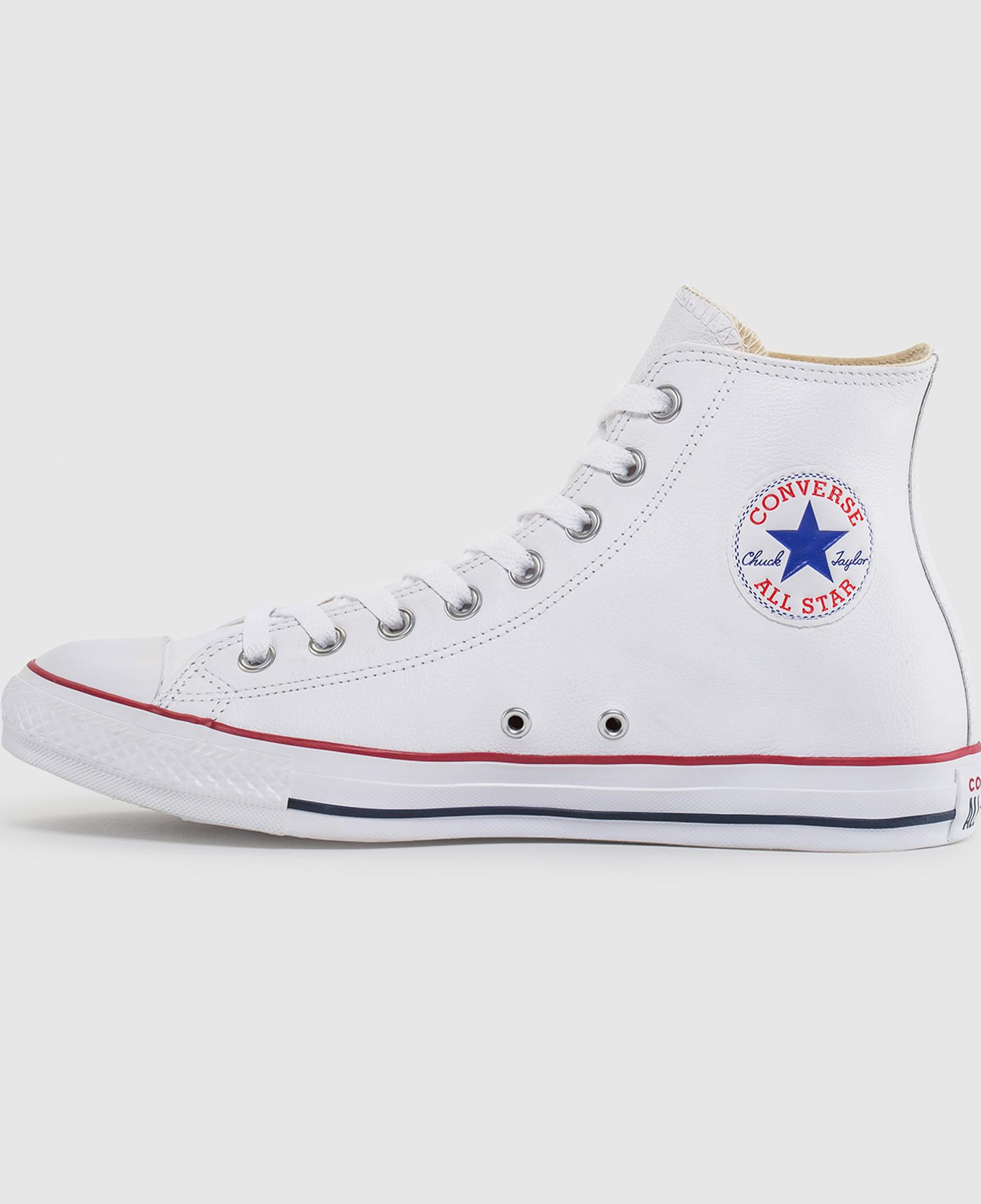 Converse Chuck Taylor All Star Hi Deri Unisex Beyaz Sneaker